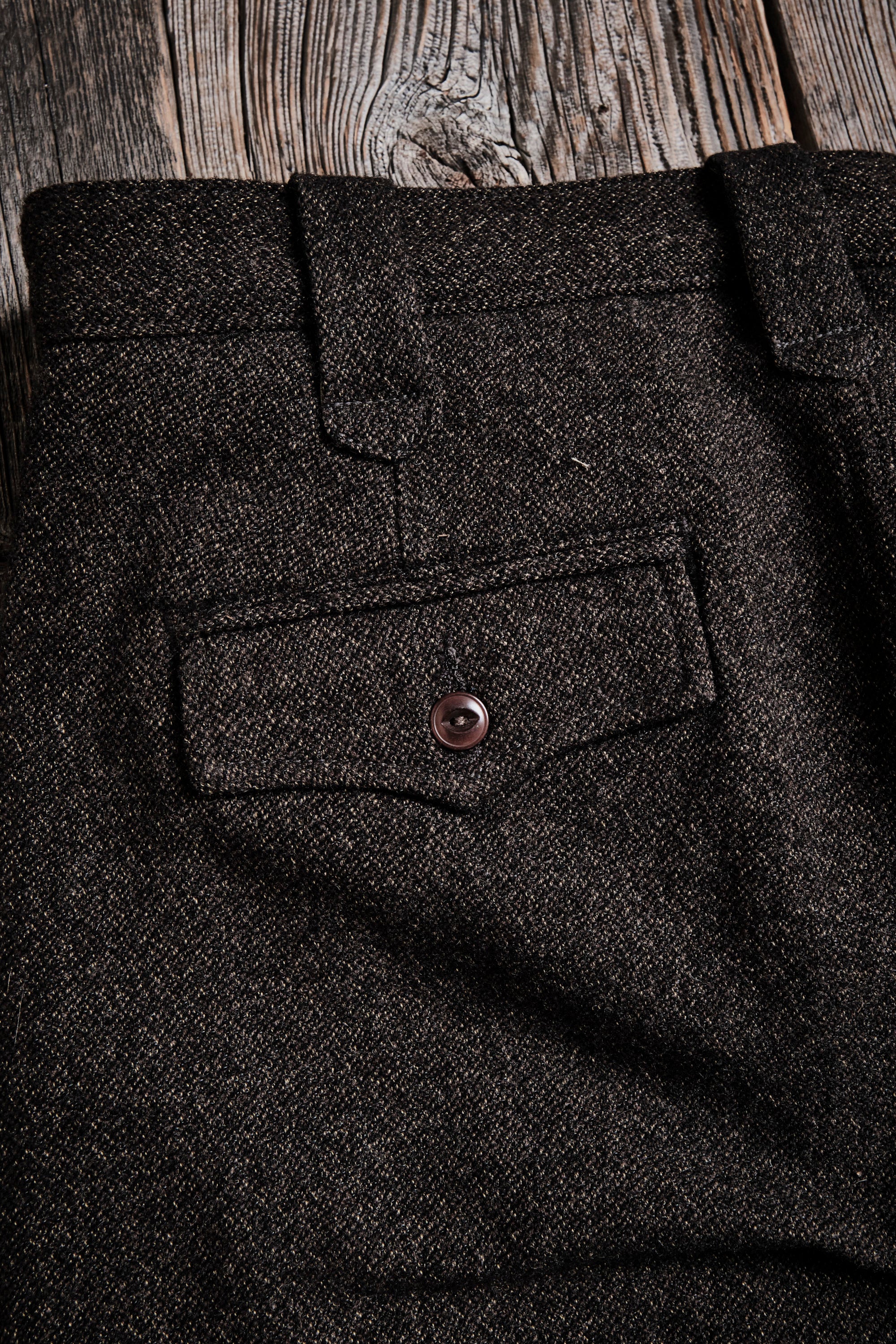 Duster Pant Brown Wool - Image 10