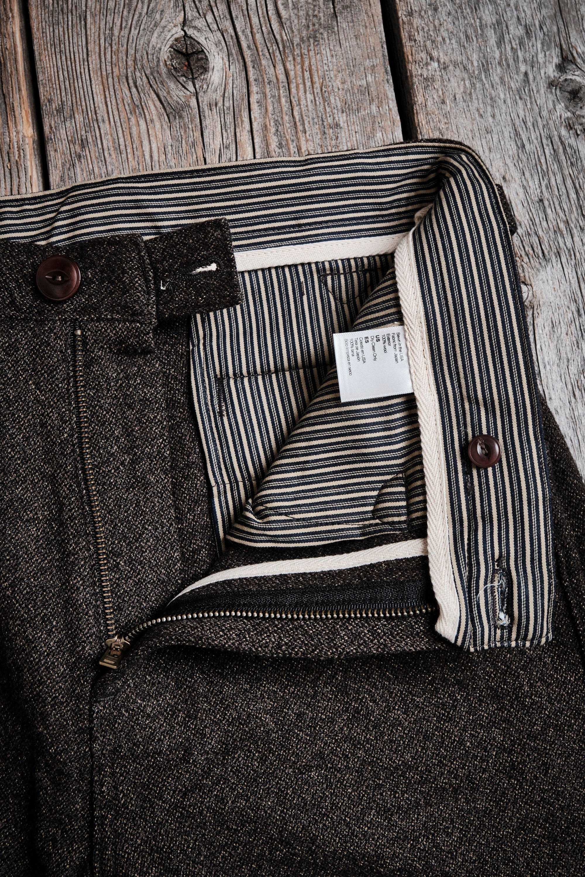 Duster Pant Brown Wool - Image 9