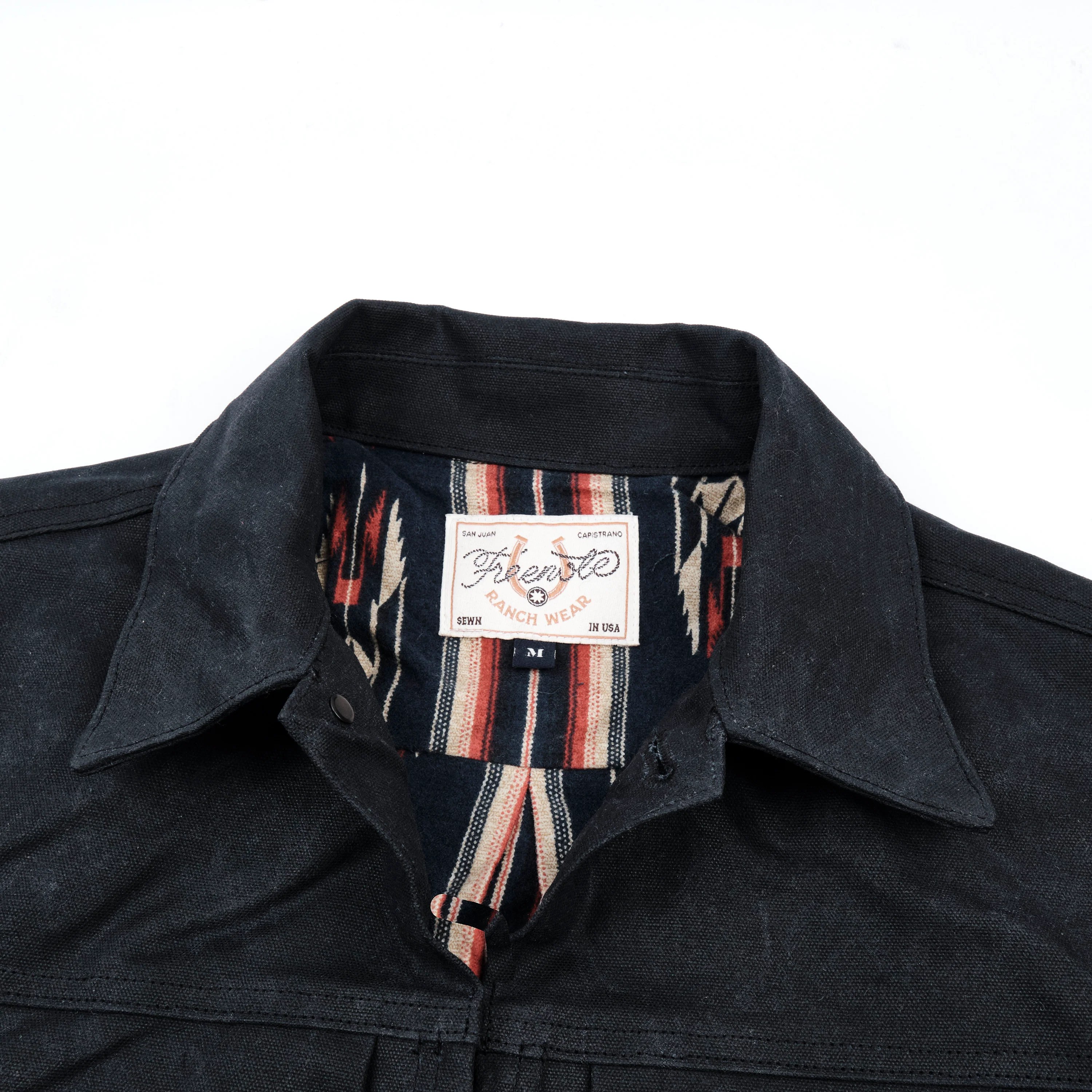 Faro Black Heavy Waxed Canvas Navy Southwest - Image 2