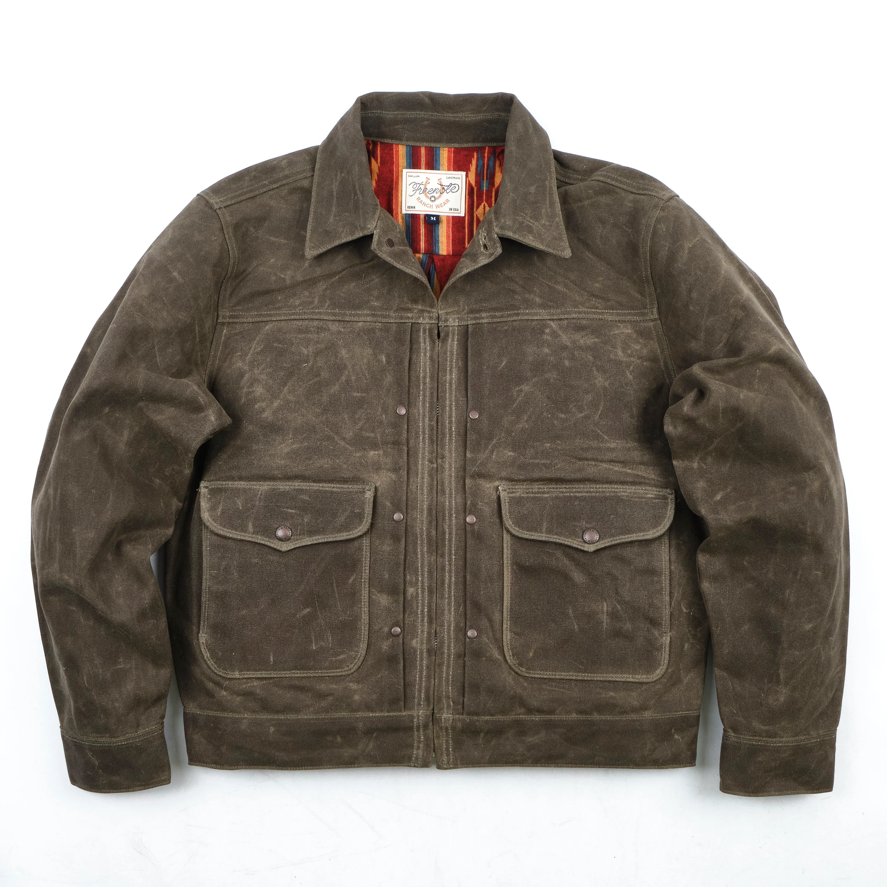Faro Tobacco Heavy Waxed Canvas Red Southwest