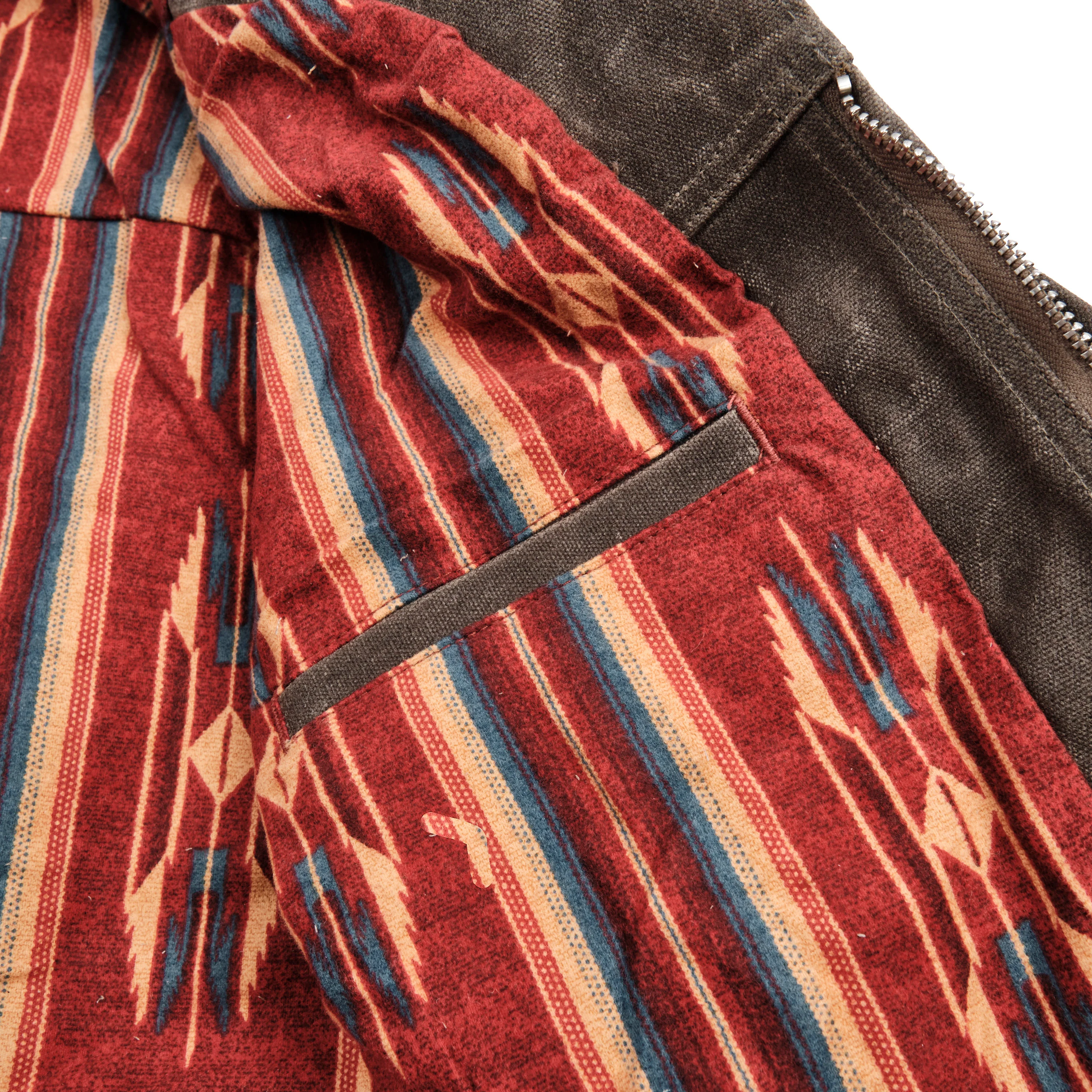 Faro Tobacco Heavy Waxed Canvas Red Southwest - Image 12