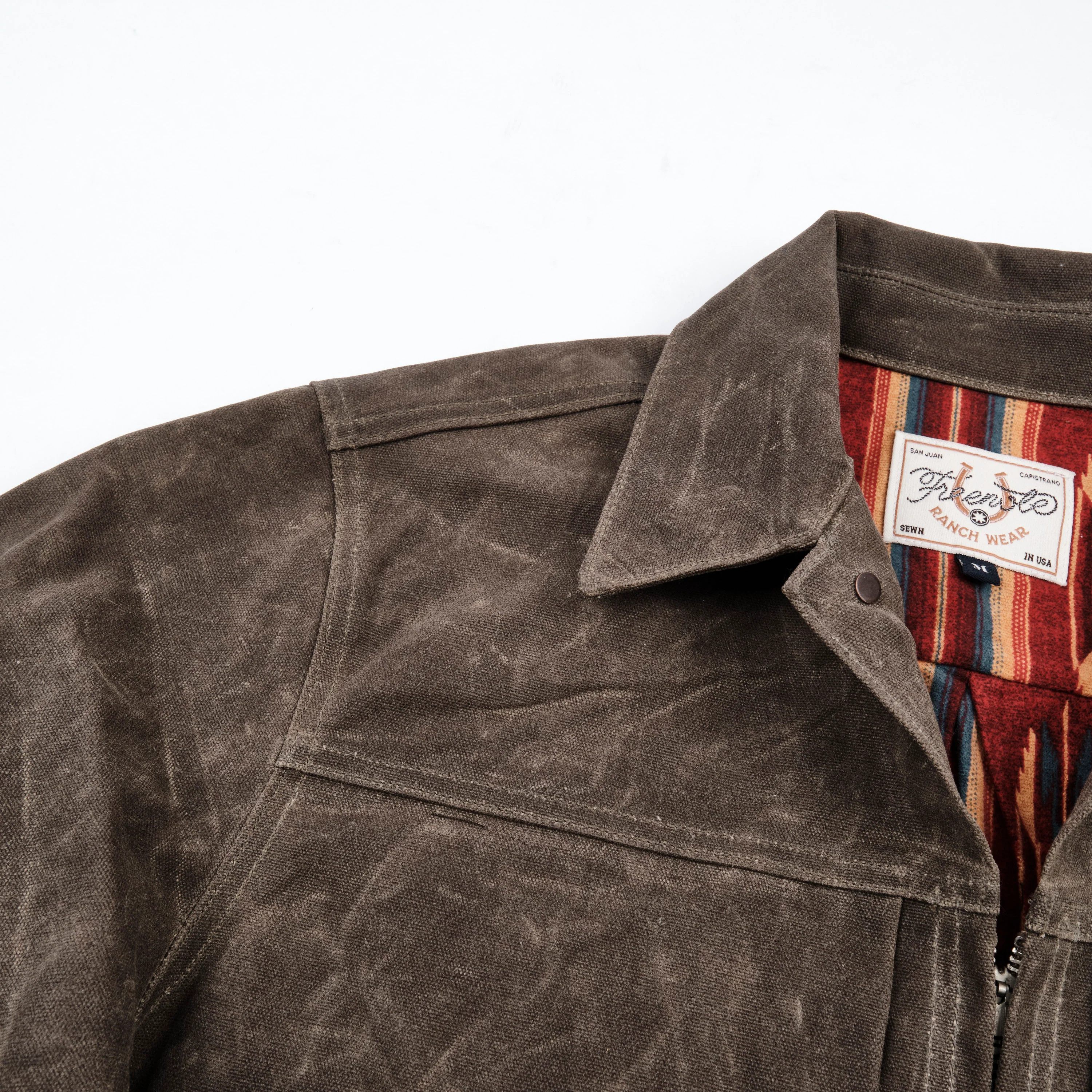 Faro Tobacco Heavy Waxed Canvas Red Southwest - Image 4