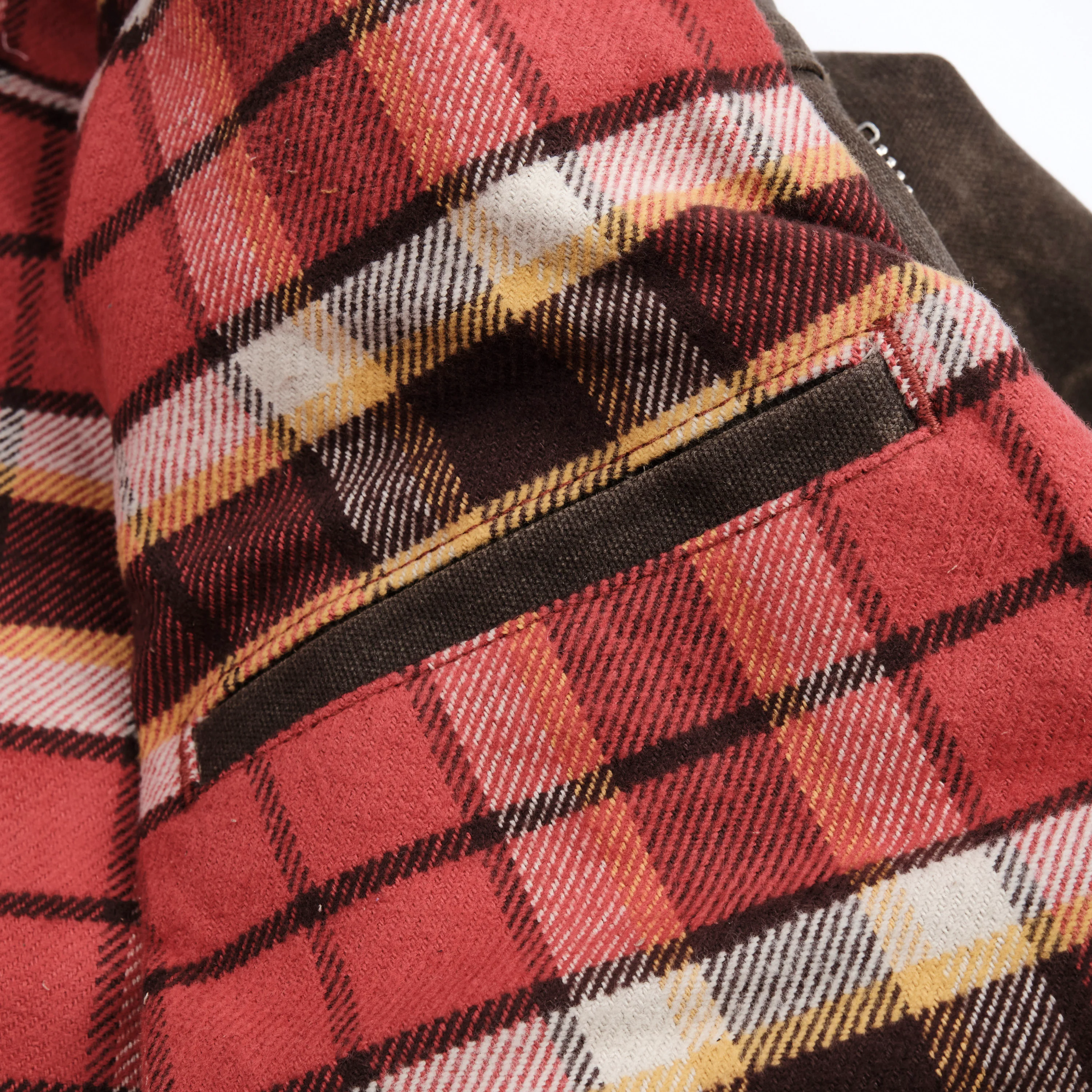 Faro Tobacco Heavy Waxed Canvas Red Plaid - Image 10