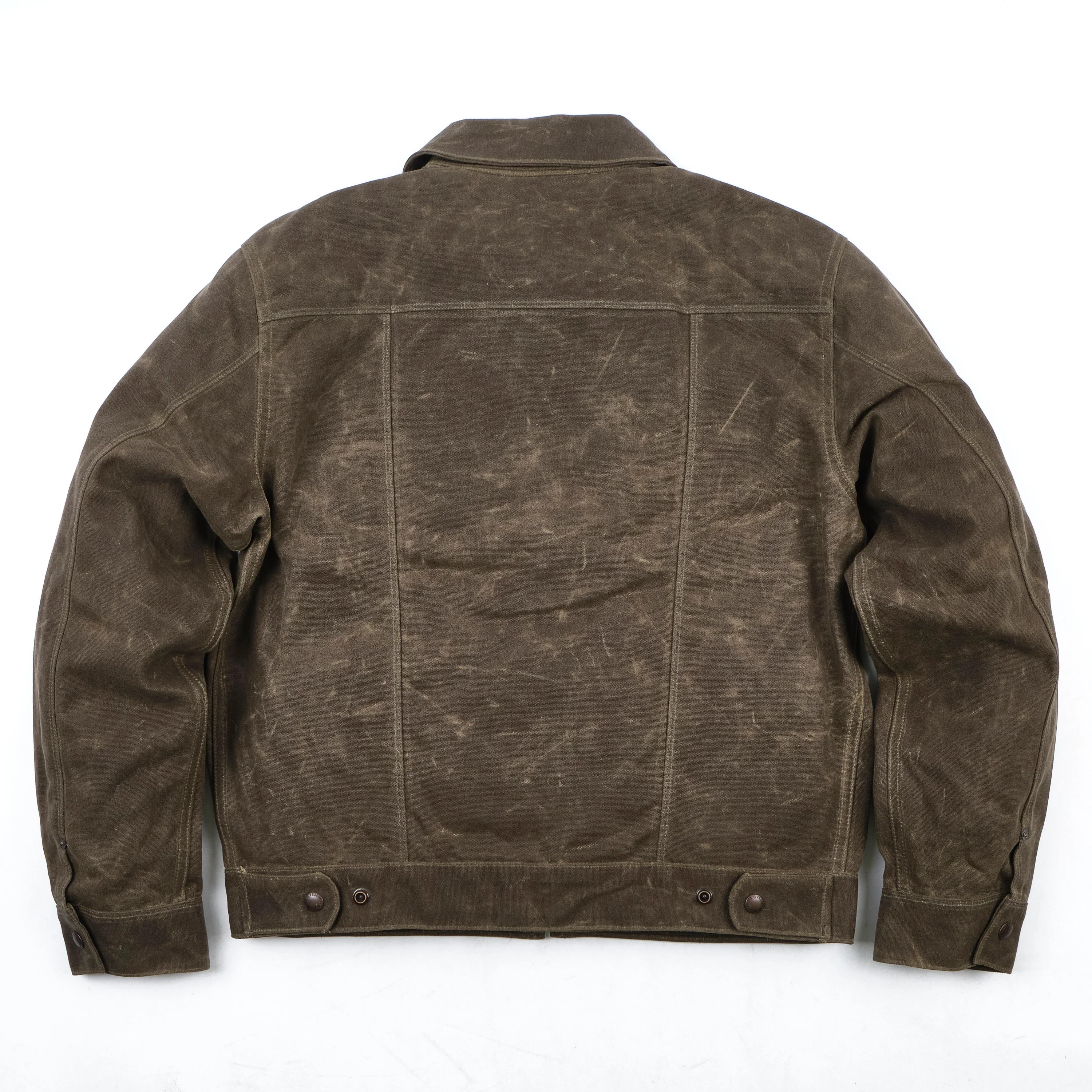 Faro Tobacco Heavy Waxed Canvas Red Plaid - Image 15