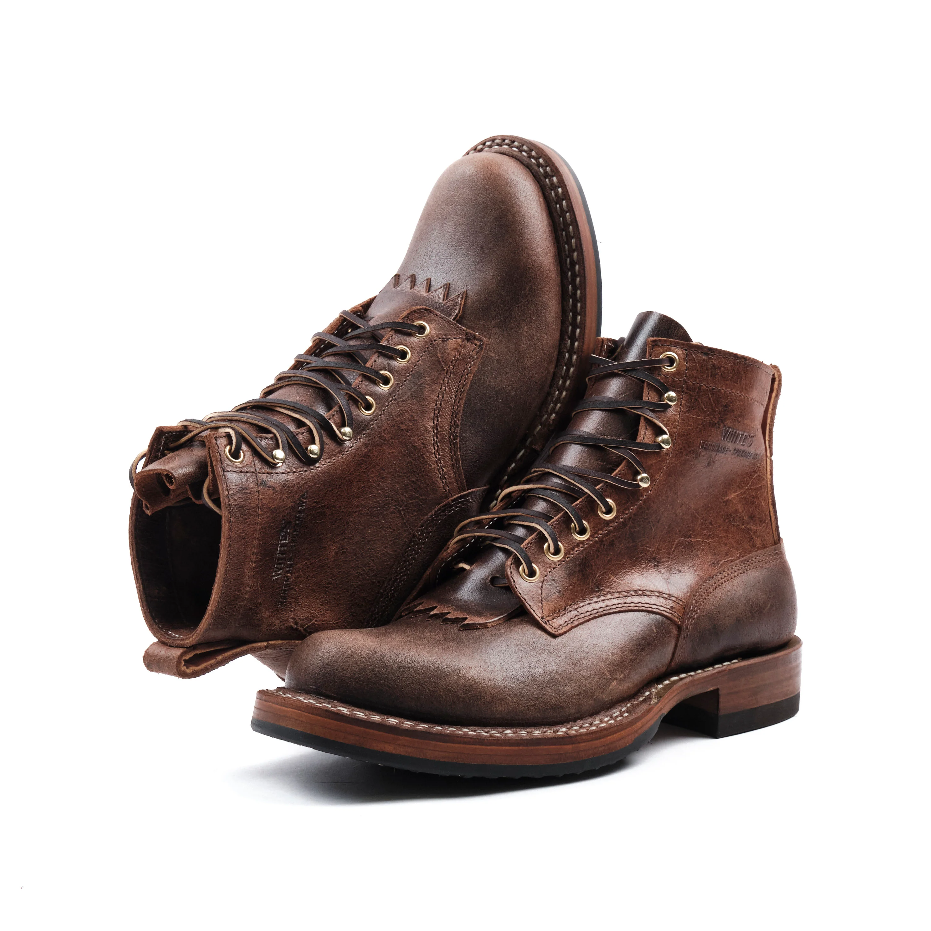 FREENOTE CLOTH X WHITE'S BOOTS - 55 LAST CRUISER BOOT - C.F. STEAD CRAZY COW - Image 2