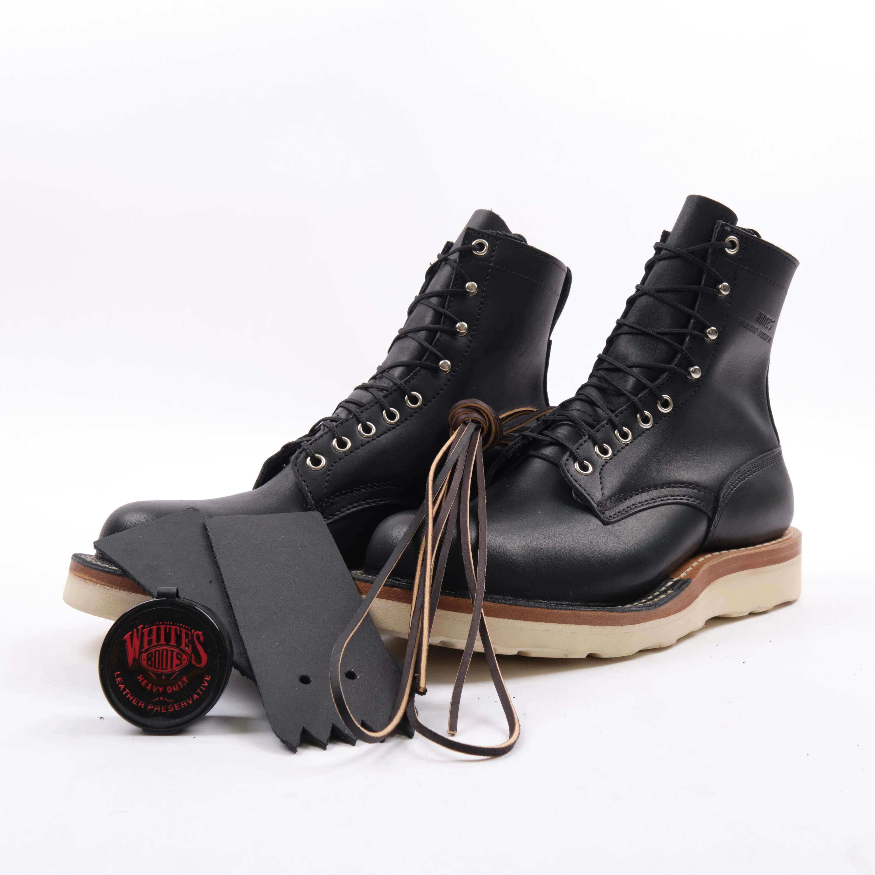 FREENOTE CLOTH X WHITE'S BOOTS - CENTENNIAL 8" - SEIDEL BLACK OIL TAN - Image 8