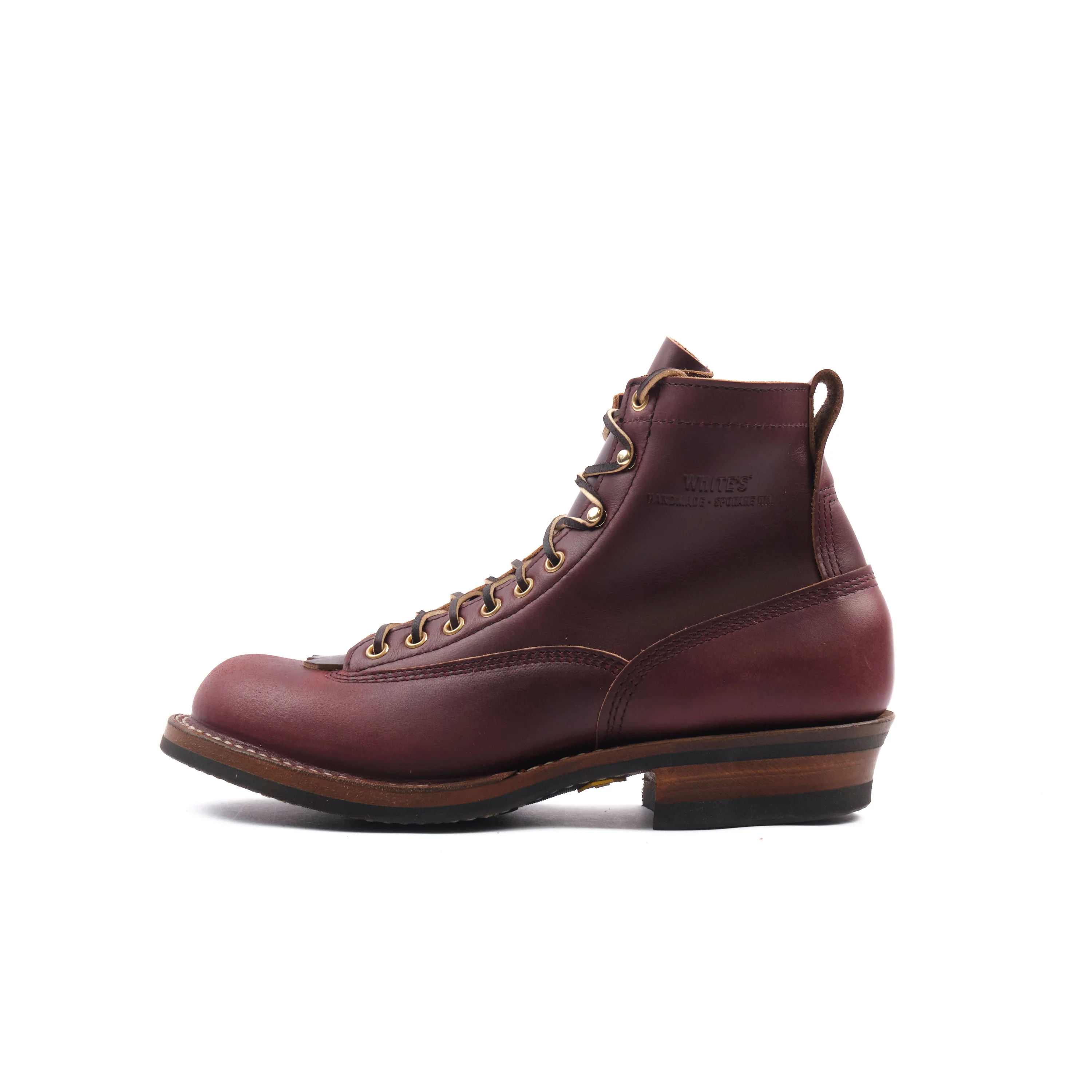FREENOTE CLOTH X WHITE'S BOOTS - 9338 LAST CUTTER BOOT - SEIDEL DOUBLE SHOT BURGUNDY - Image 5