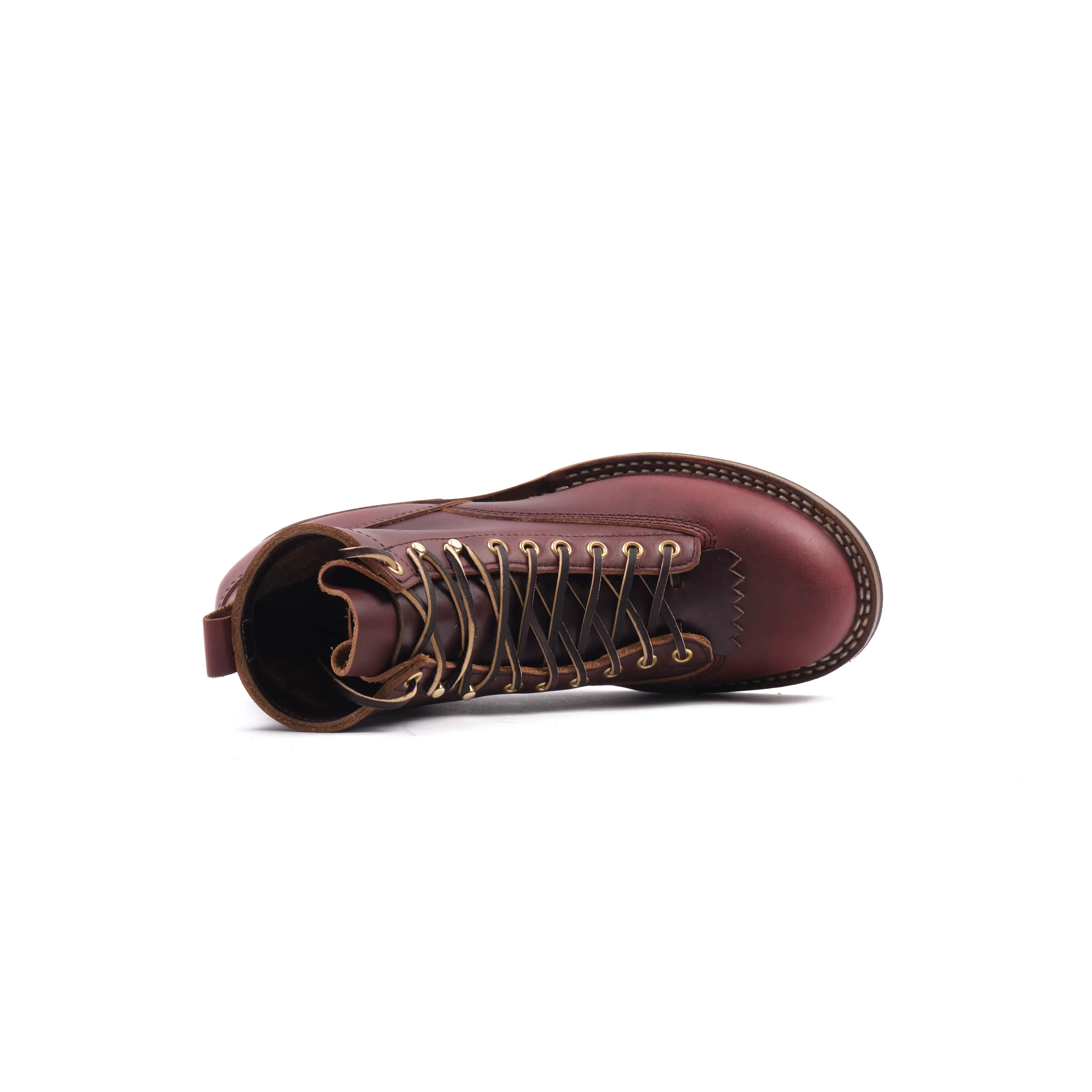 FREENOTE CLOTH X WHITE'S BOOTS - 9338 LAST CUTTER BOOT - SEIDEL DOUBLE SHOT BURGUNDY - Image 9