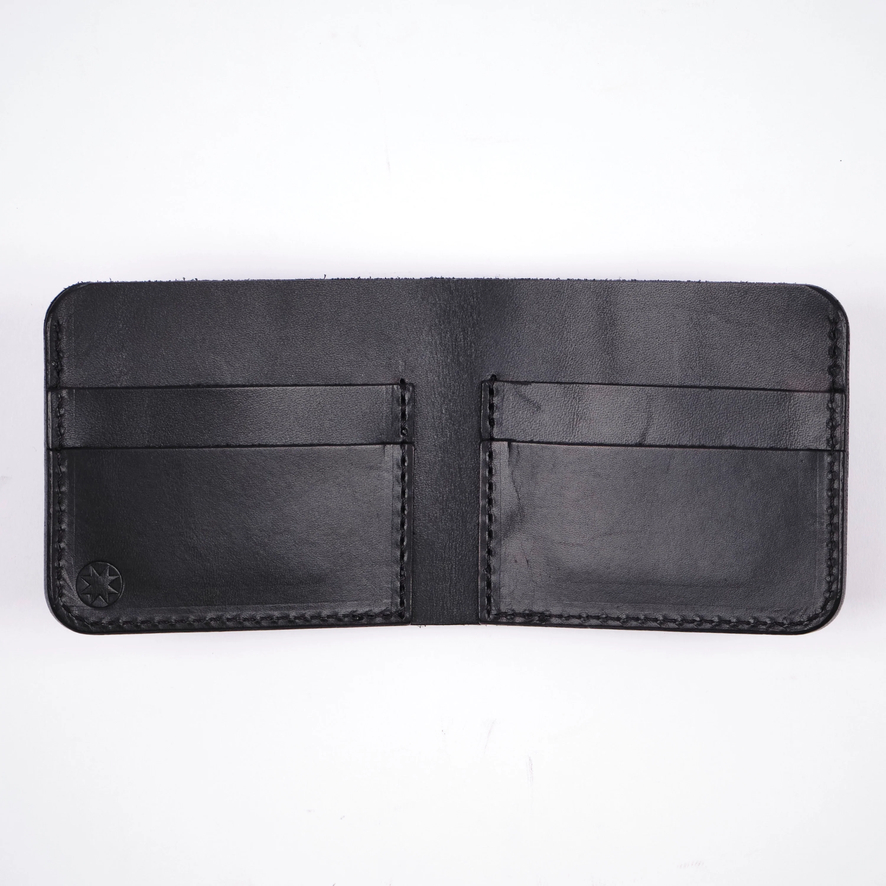 GOLDEN AGE SUPPLY CO. - PREMIUM ITALIAN LEATHER - BLACK BI-FOLD WALLET - Image 2
