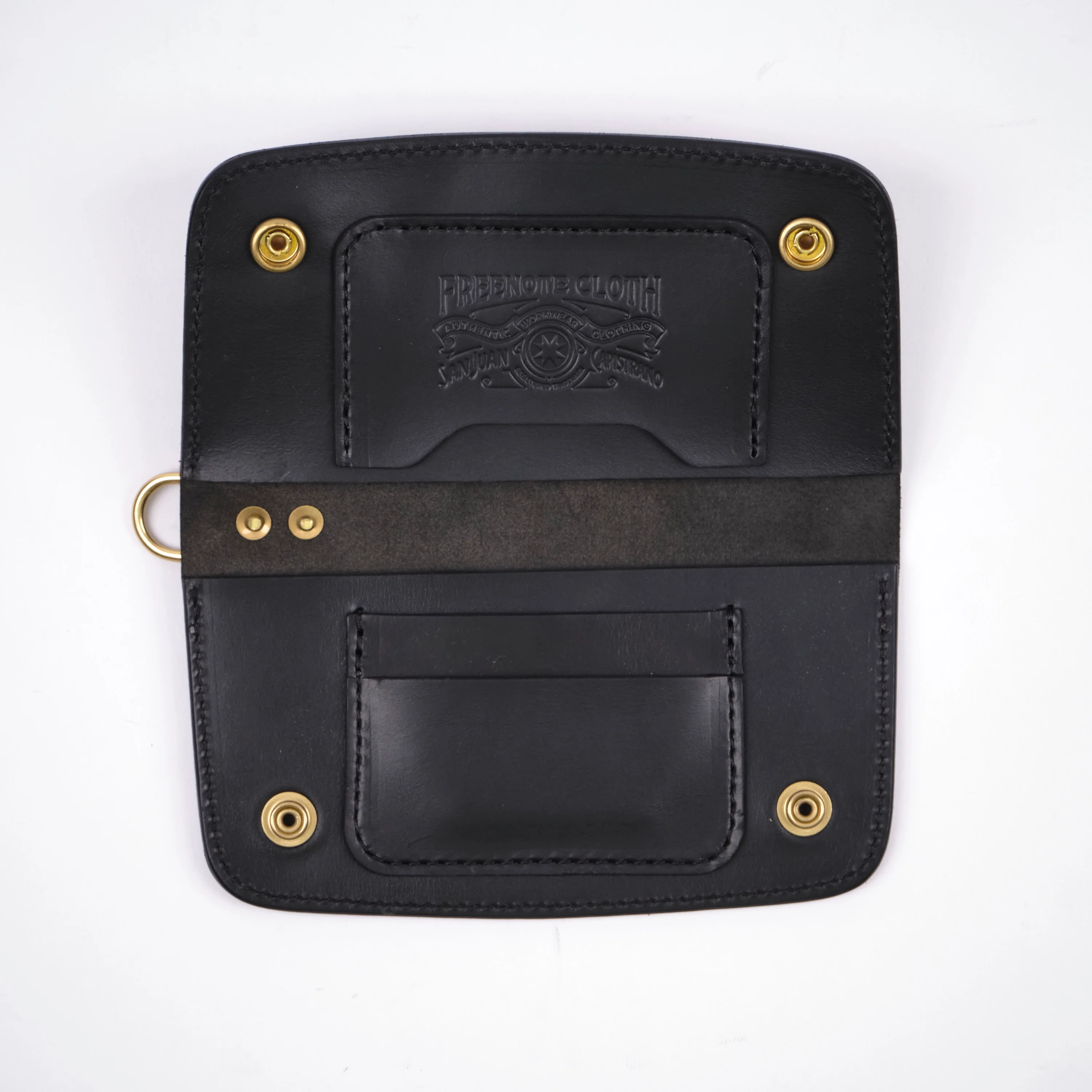GOLDEN AGE SUPPLY CO. - PREMIUM ITALIAN LEATHER - BLACK TRUCKER WALLET - Image 2