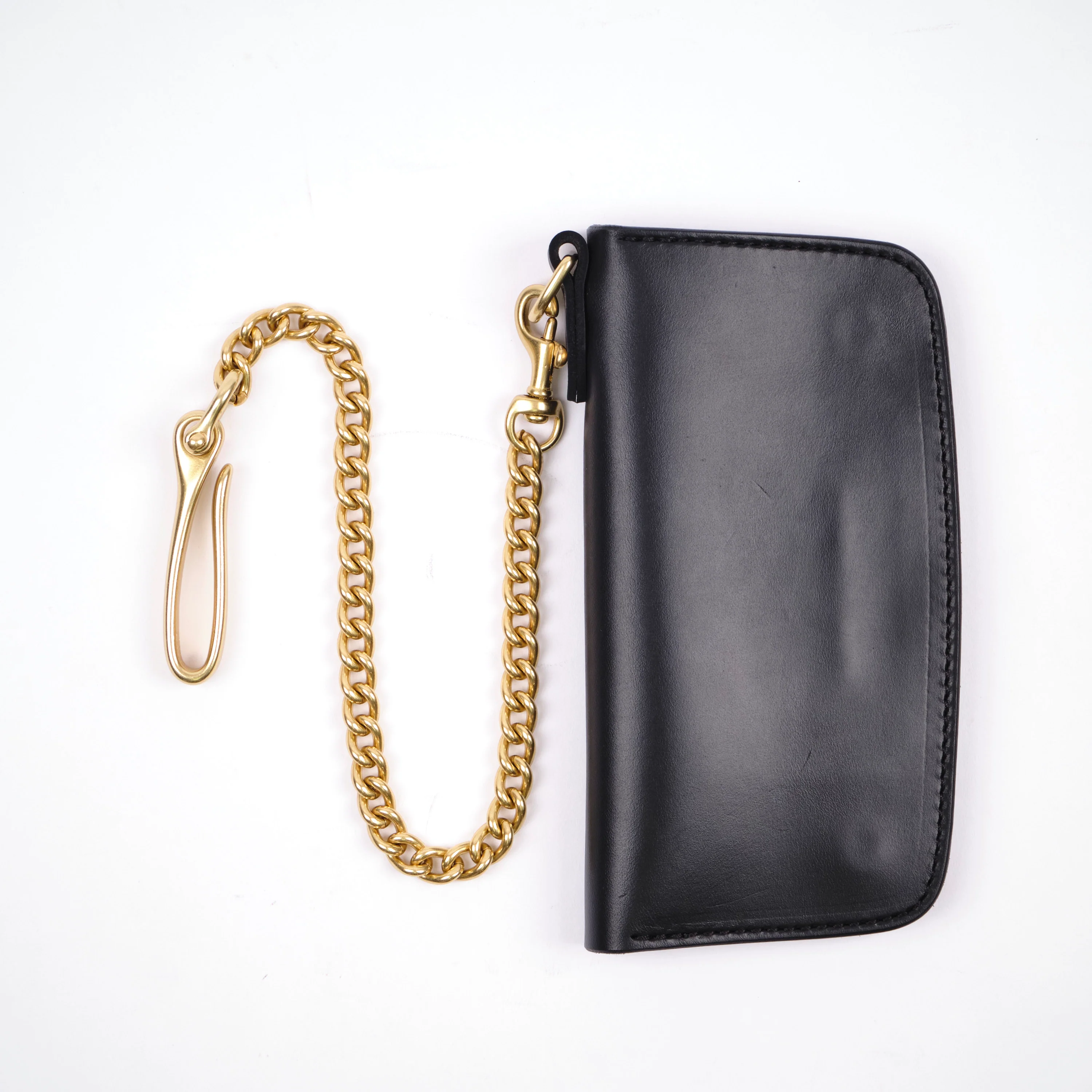 GOLDEN AGE SUPPLY CO. - PREMIUM ITALIAN LEATHER - BLACK TRUCKER WALLET - Image 4