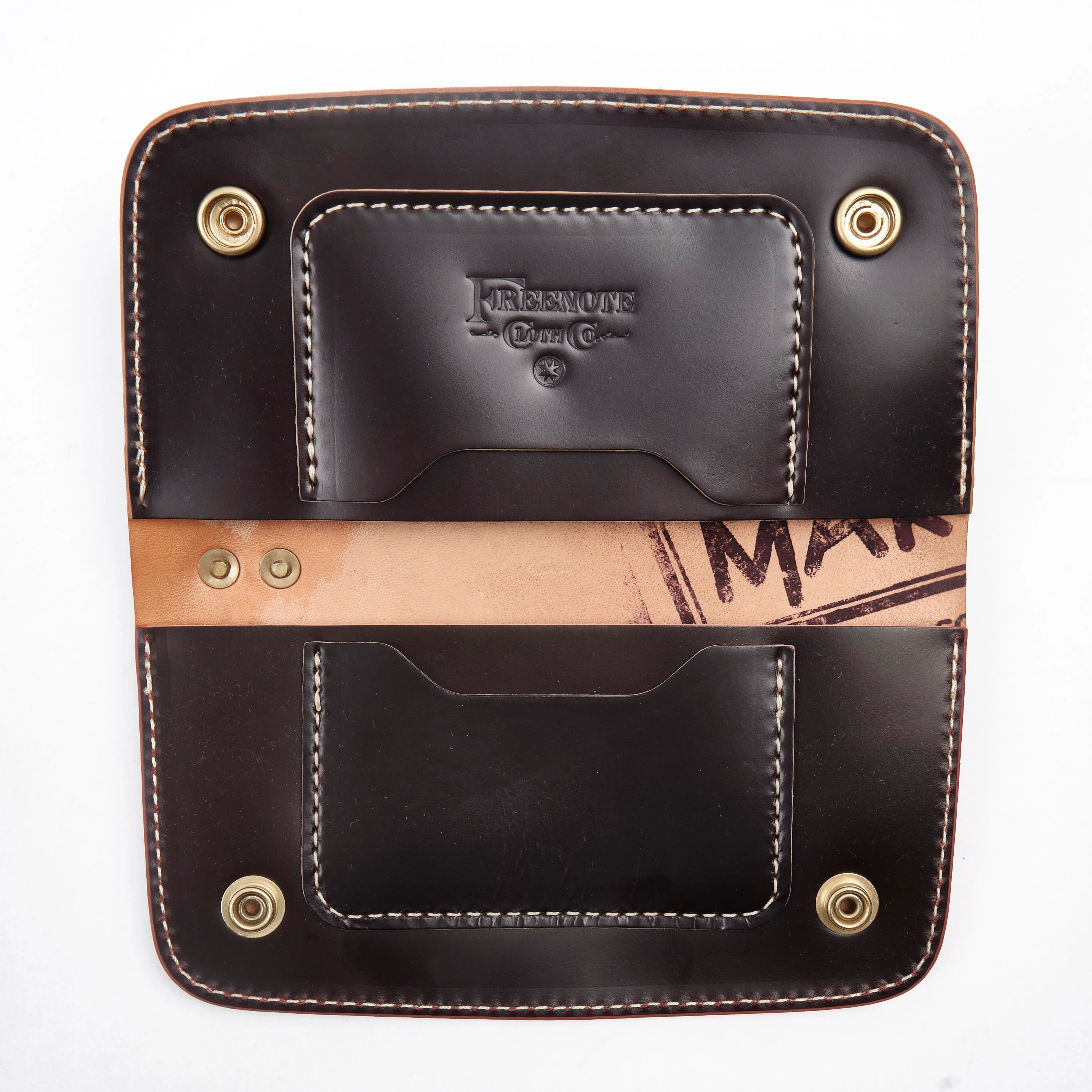 GOLDEN AGE SUPPLY CO. - MARYAM SHELL CORDOVAN BURGUNDY - TRUCKER WALLET - Image 2