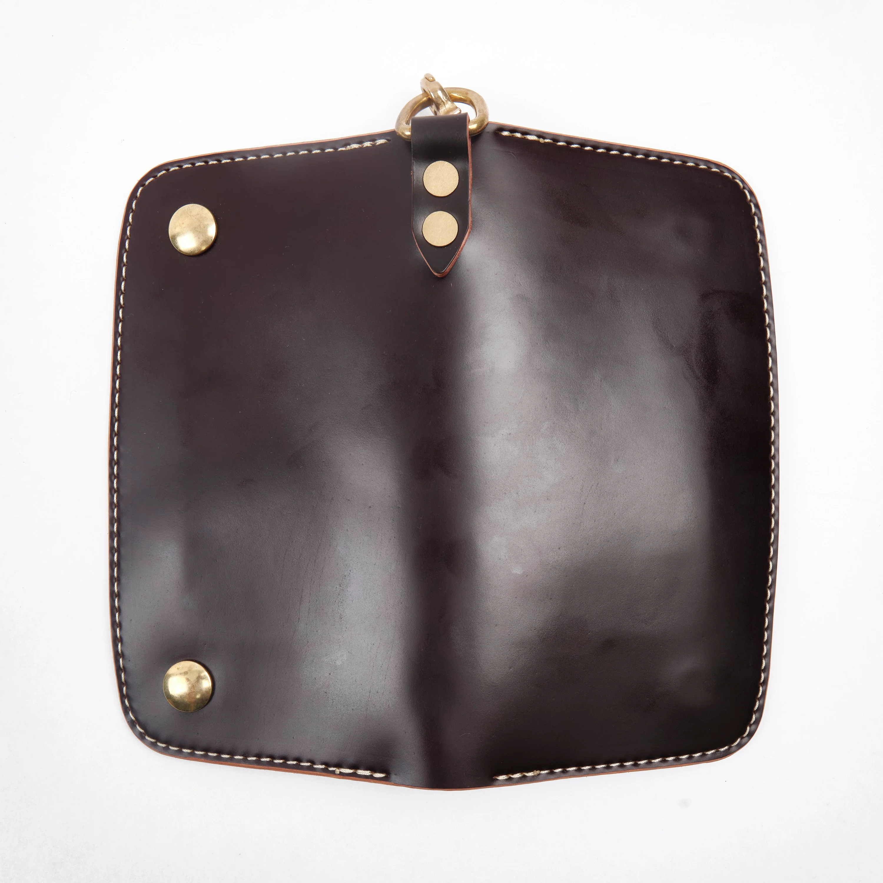 GOLDEN AGE SUPPLY CO. - MARYAM SHELL CORDOVAN BURGUNDY - TRUCKER WALLET - Image 4