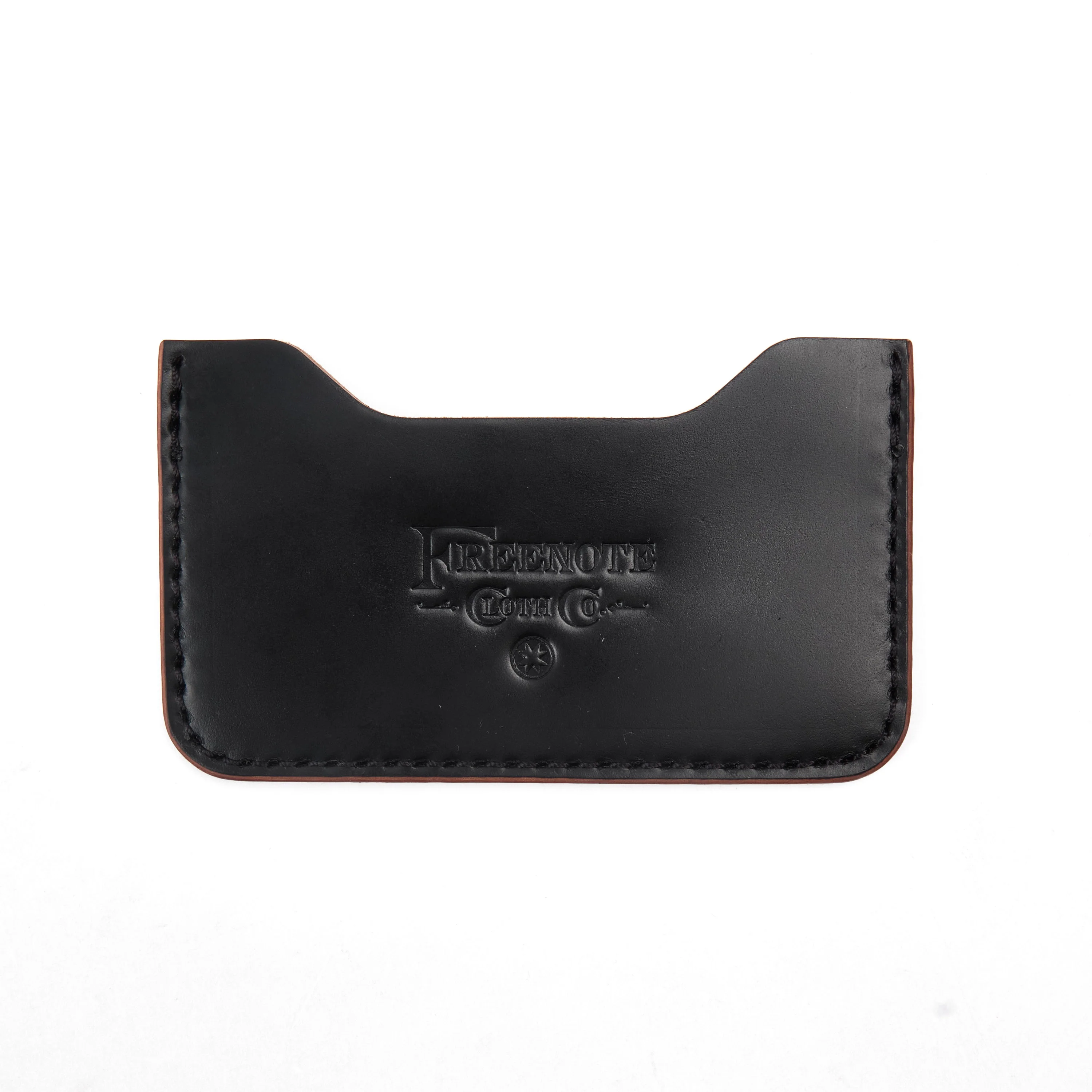 GOLDEN AGE SUPPLY CO. - MARYAM SHELL CORDOVAN NERO - MINIMALIST CARD WALLET