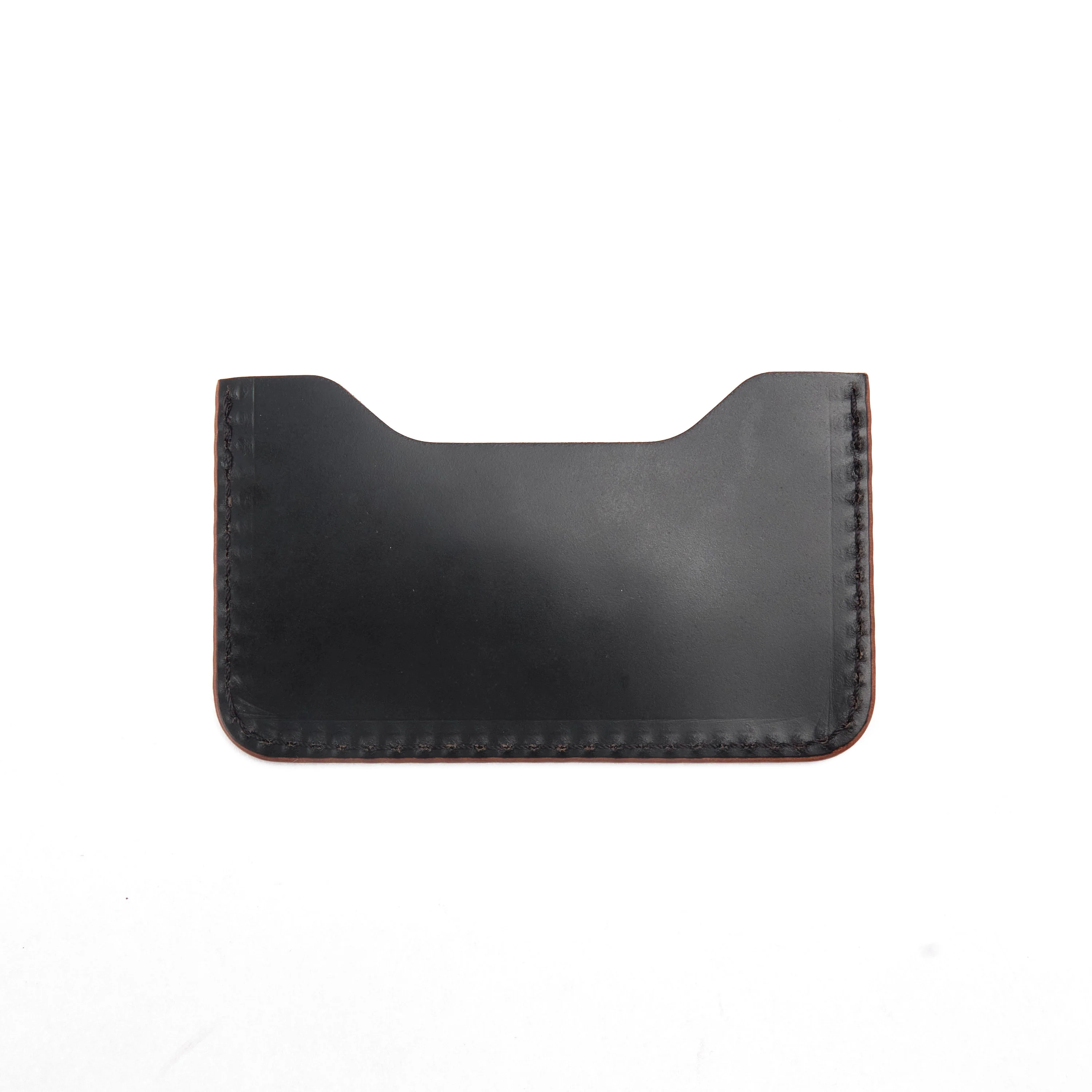GOLDEN AGE SUPPLY CO. - MARYAM SHELL CORDOVAN NERO - MINIMALIST CARD WALLET - Image 3
