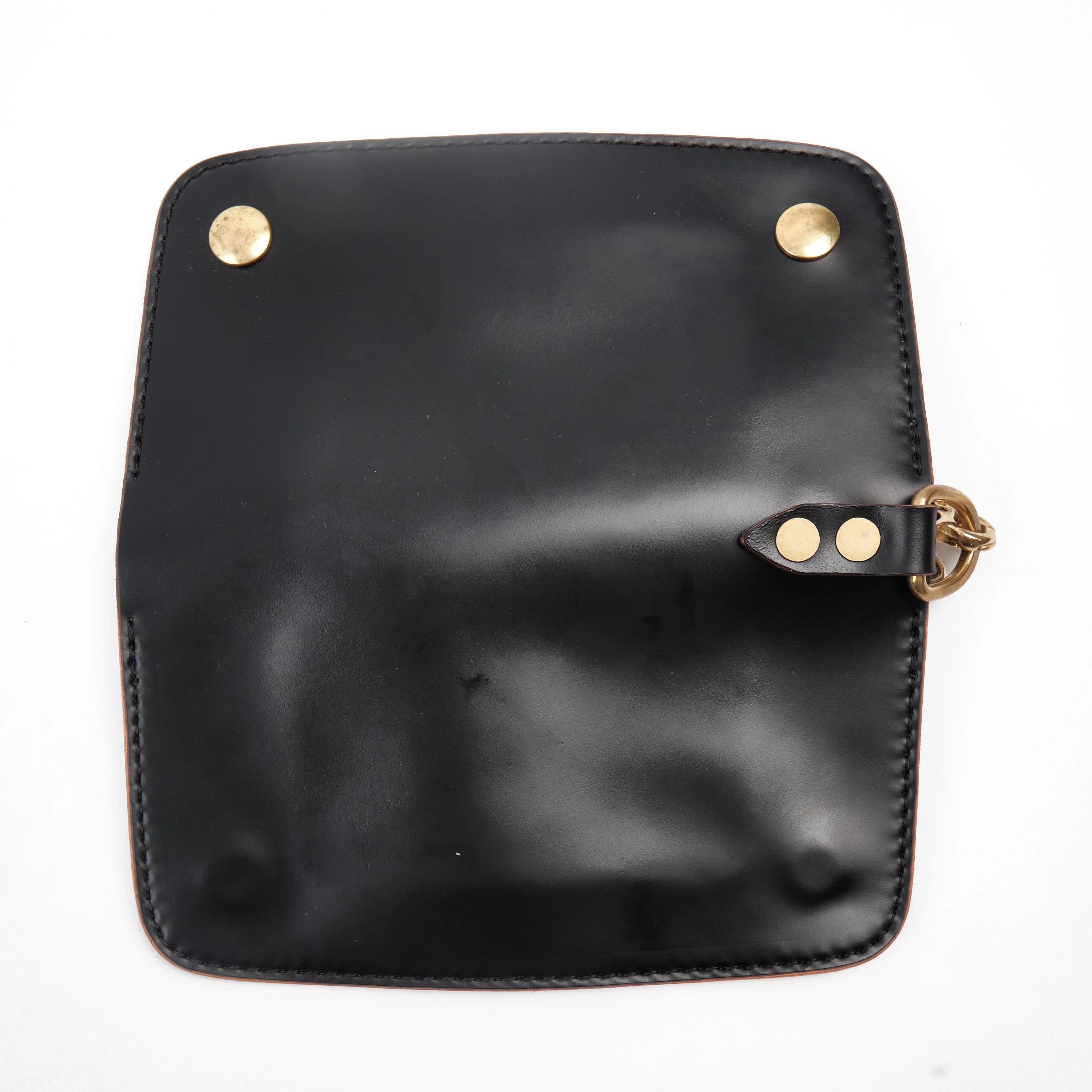 GOLDEN AGE SUPPLY CO. - MARYAM SHELL CORDOVAN NERO - TRUCKER WALLET - Image 4