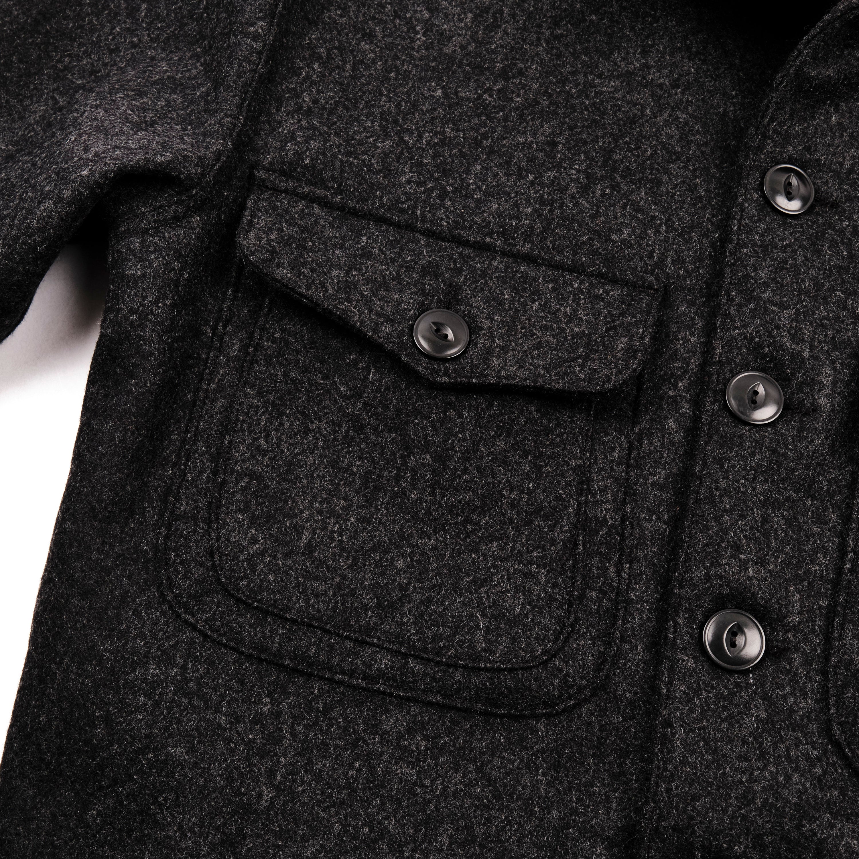 Grafton Jacket Black Wool - Image 5