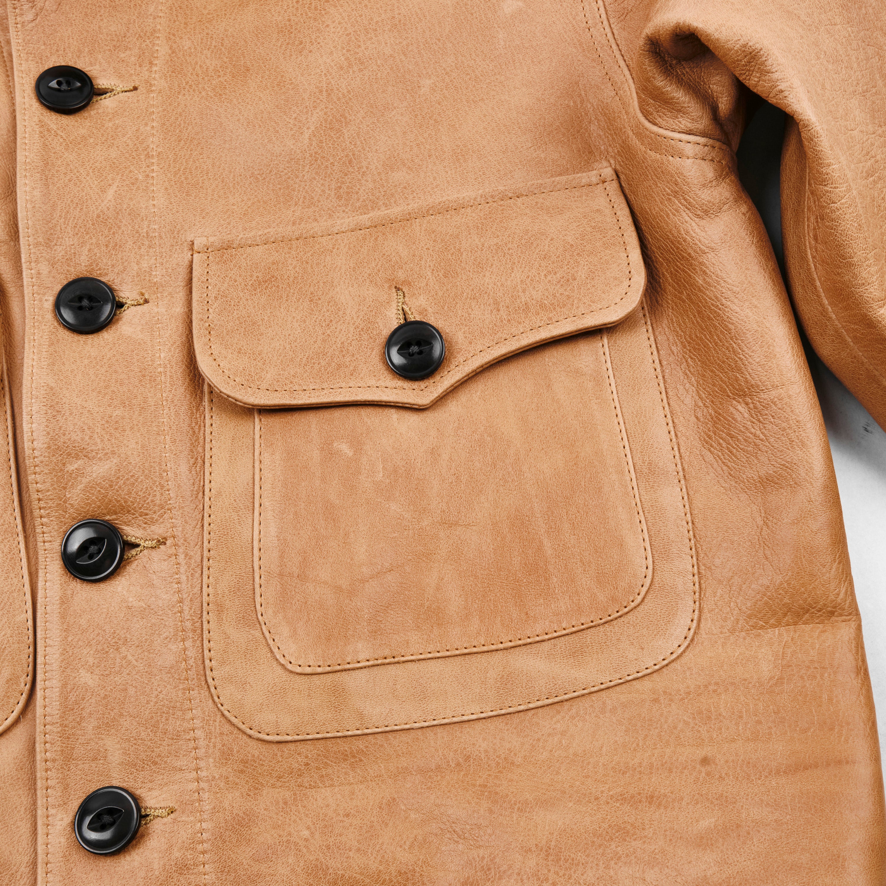 Grafton Jacket Tan Horsehide - Image 3