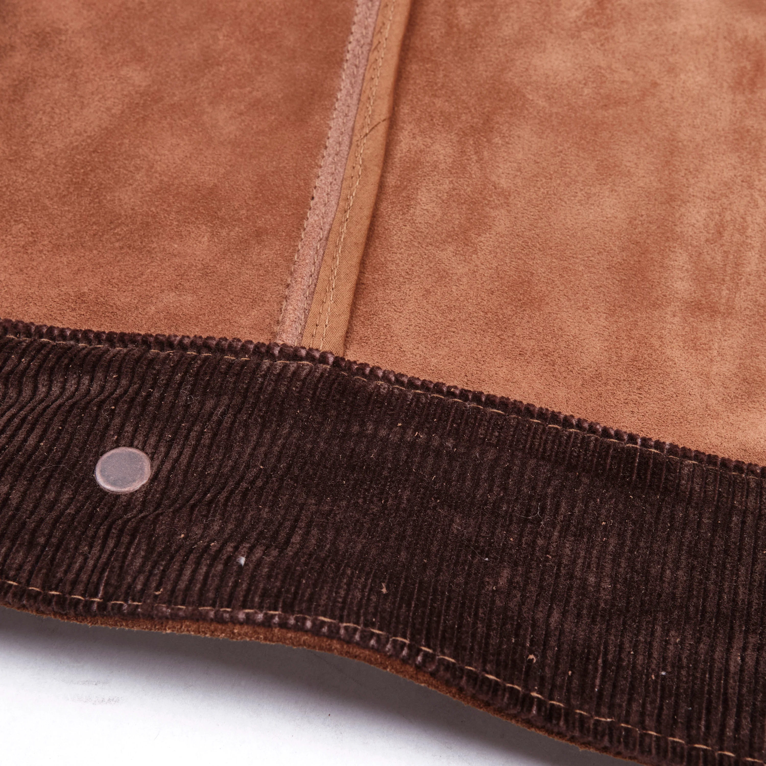 High Low 1.4mm Tobacco Suede Jacket - Image 15