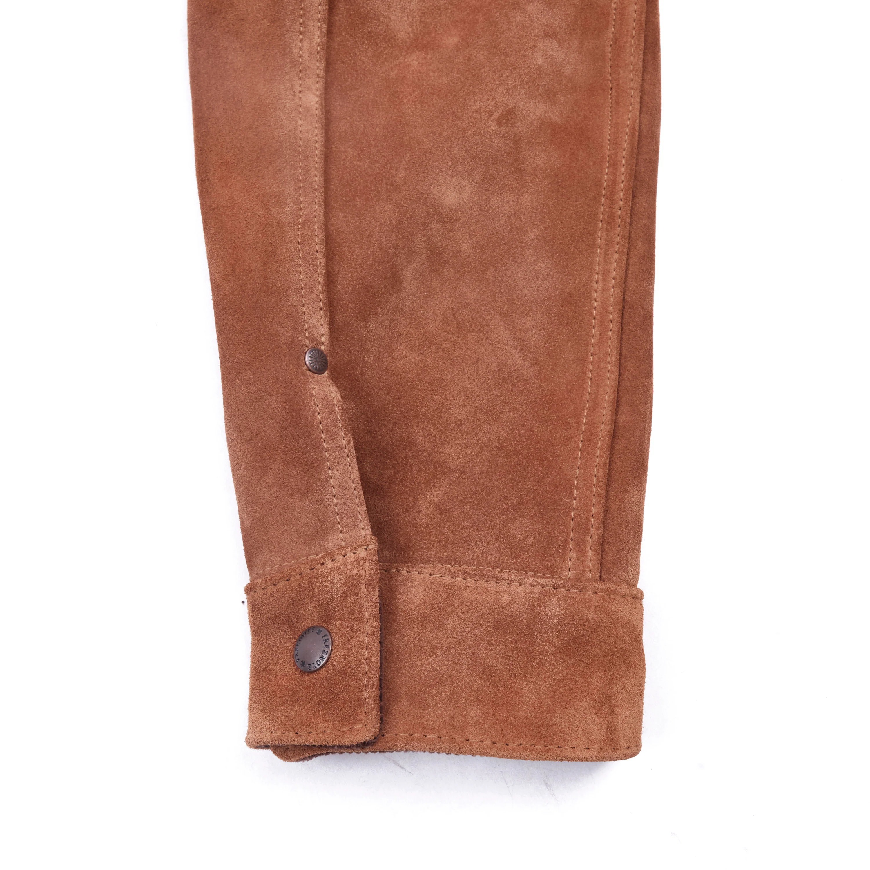 High Low 1.4mm Tobacco Suede Jacket - Image 18