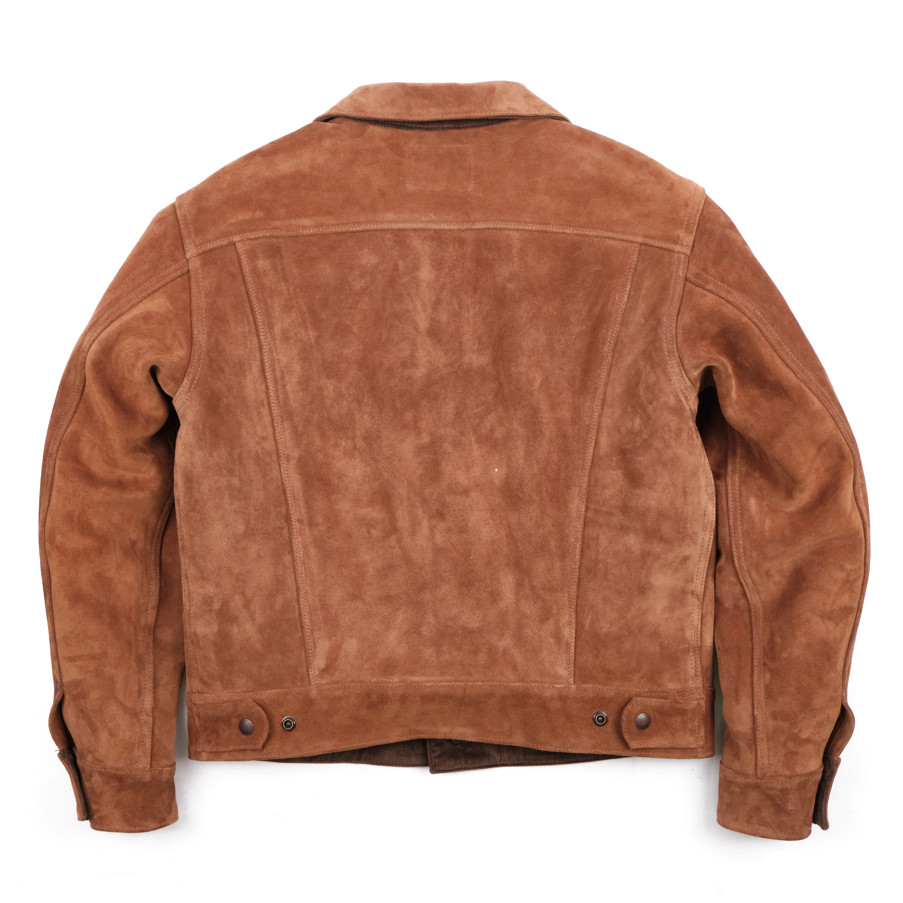 High Low 1.4mm Tobacco Suede Jacket - Image 19