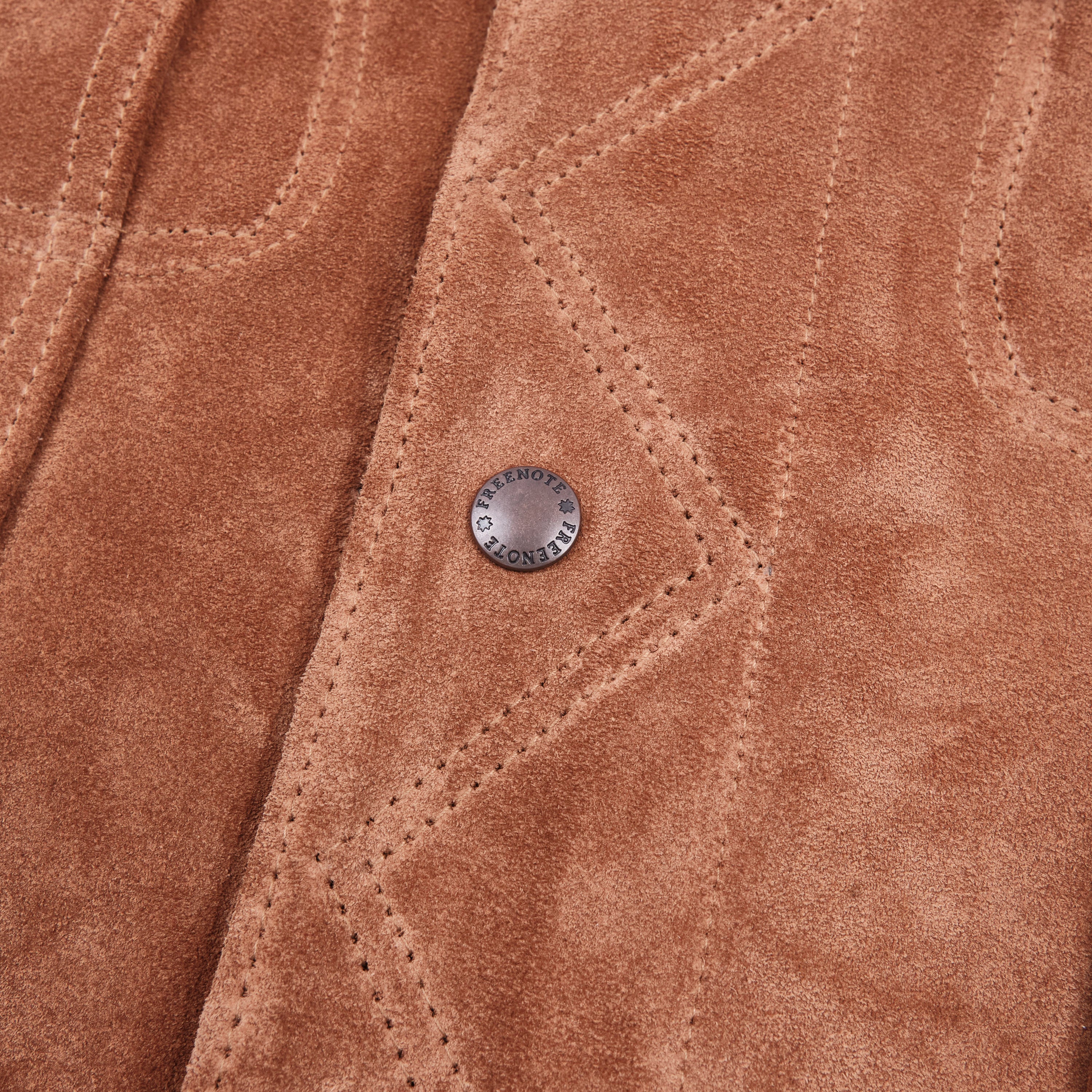 High Low 1.4mm Tobacco Suede Jacket - Image 7