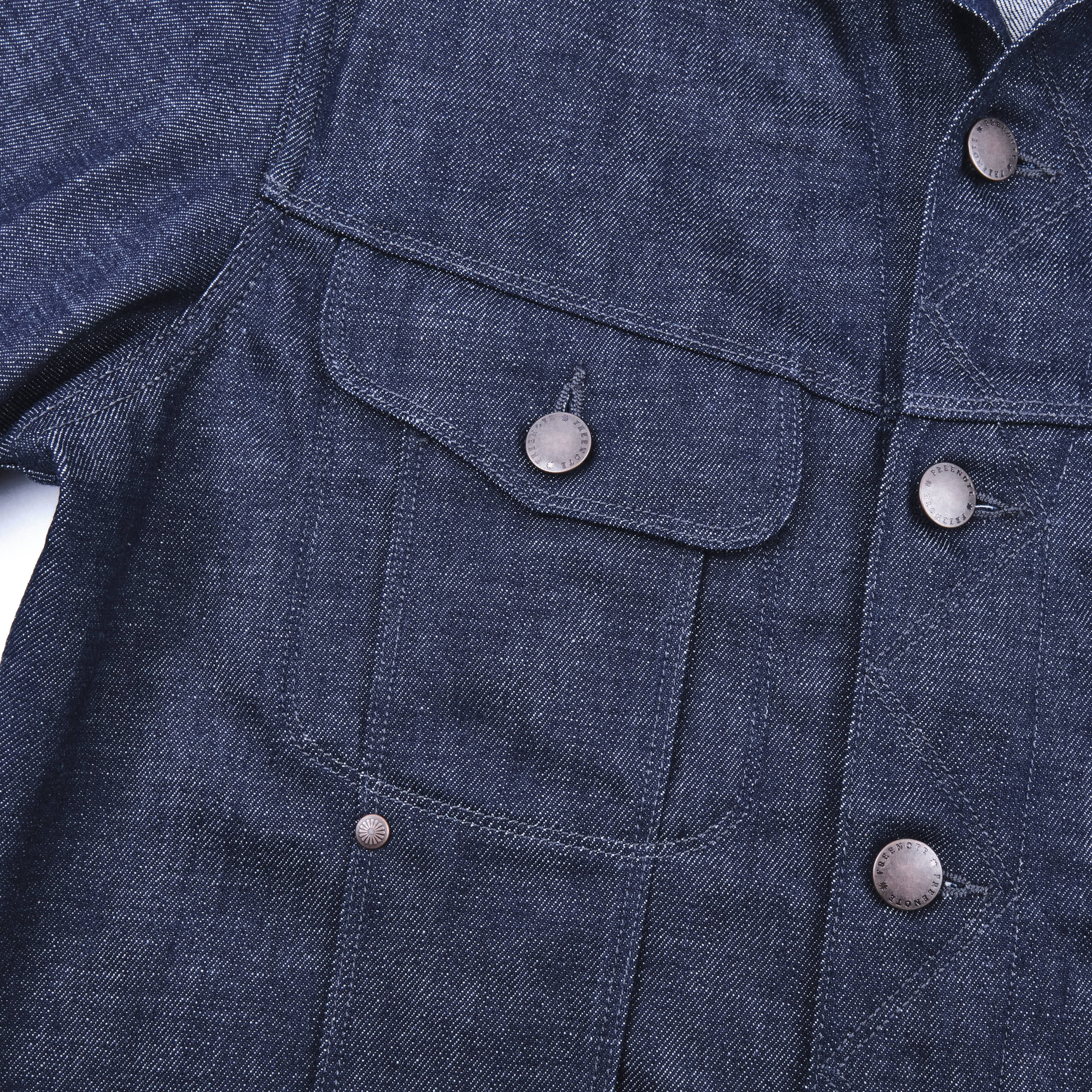 High Low 11 Ounce Memphis Blue Denim Jacket - Image 6