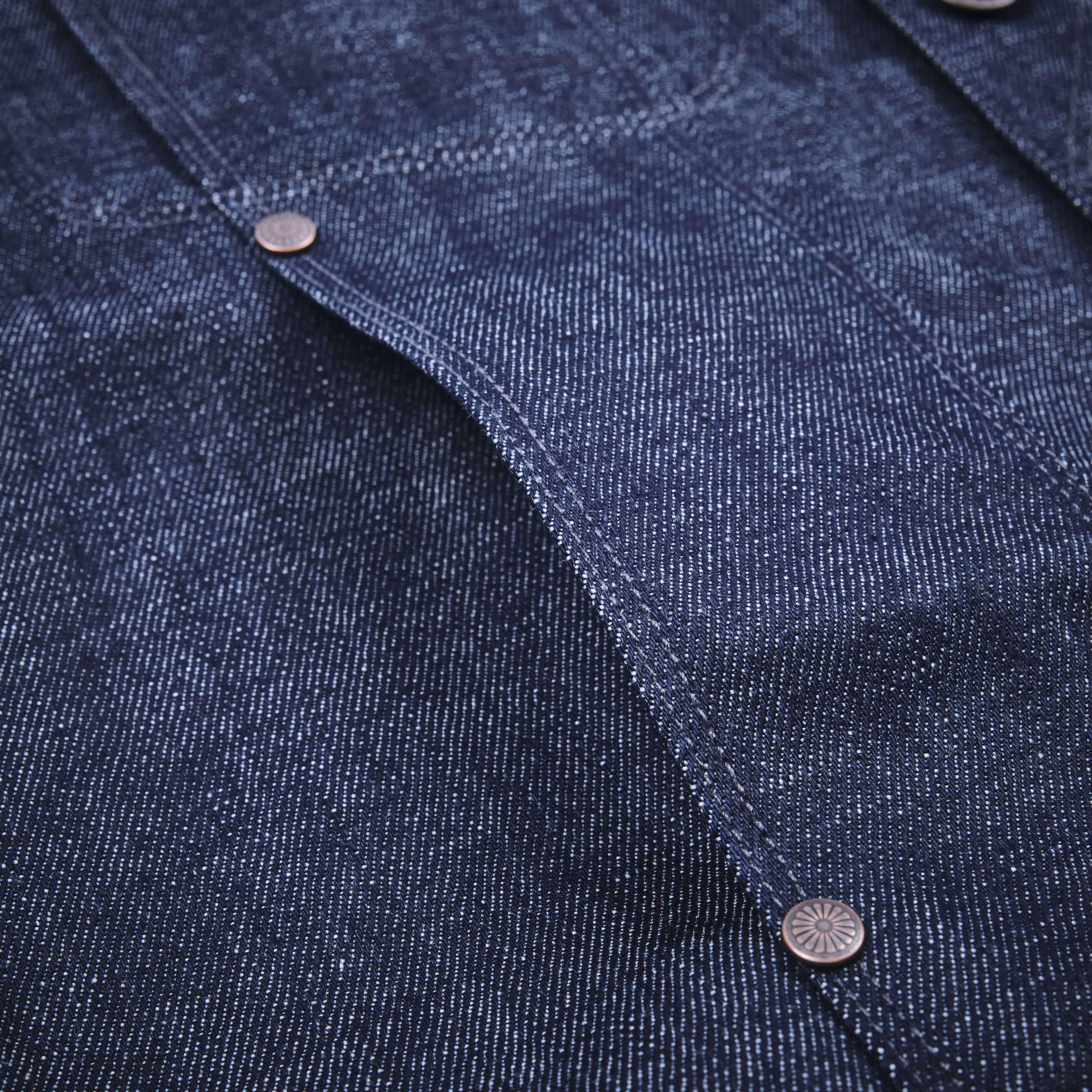 High Low 11 Ounce Memphis Blue Denim Jacket - Image 9