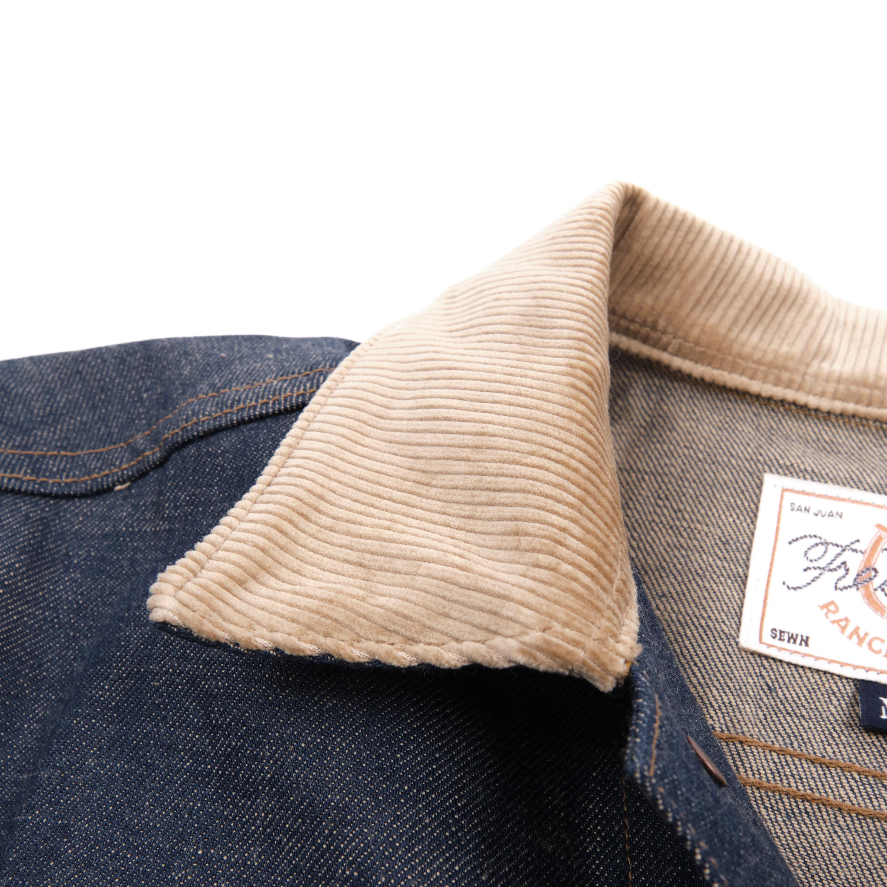High Low 13 Ounce Natural Indigo Jacket - Image 10