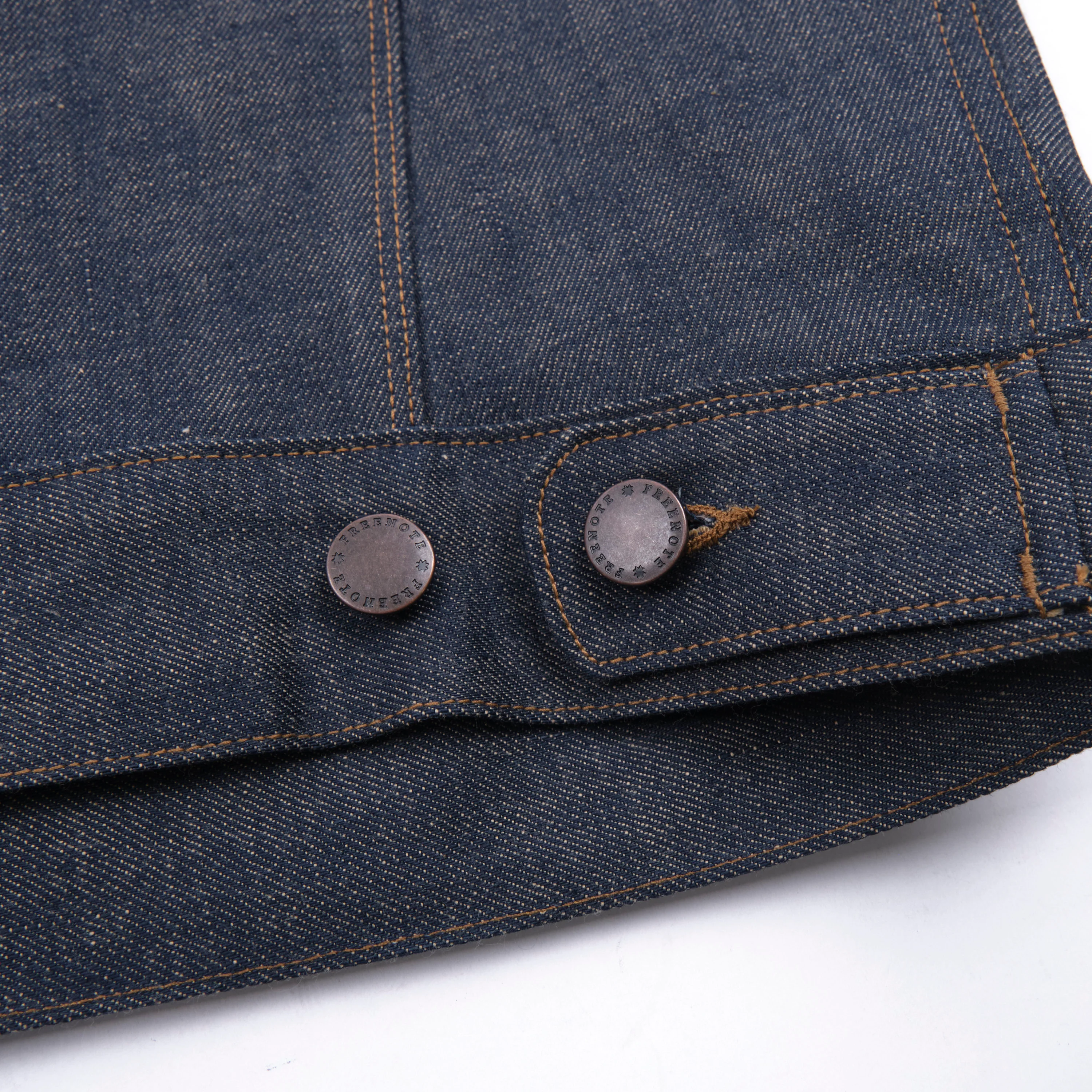 High Low 13 Ounce Natural Indigo Jacket - Image 11