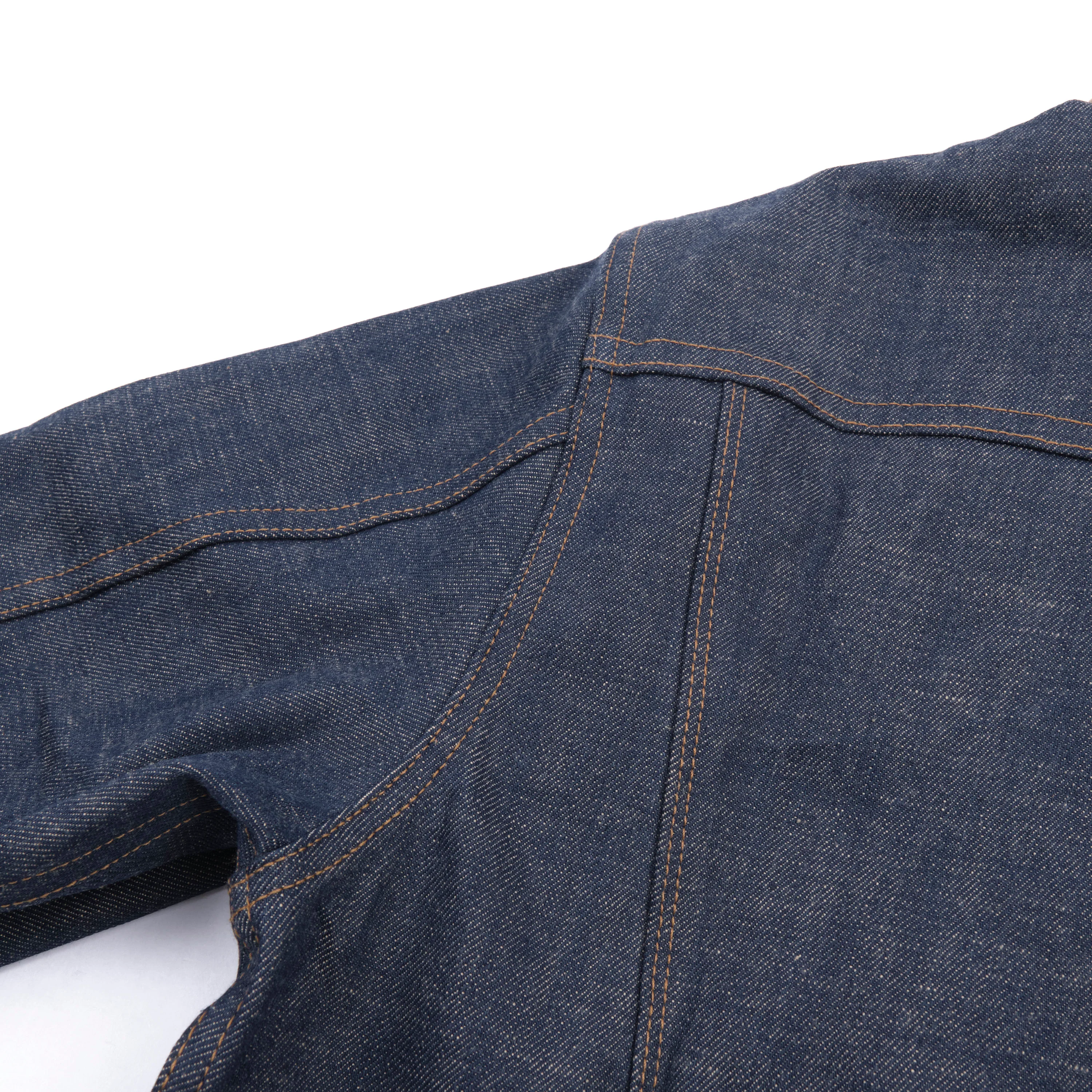 High Low 13 Ounce Natural Indigo Jacket - Image 12