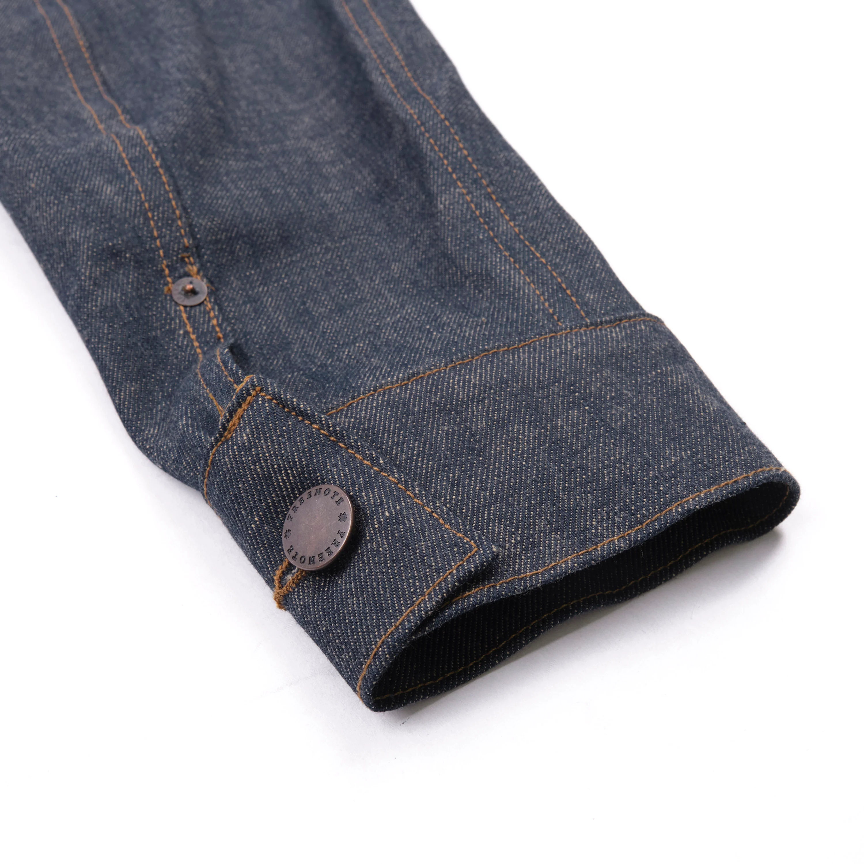 High Low 13 Ounce Natural Indigo Jacket - Image 13