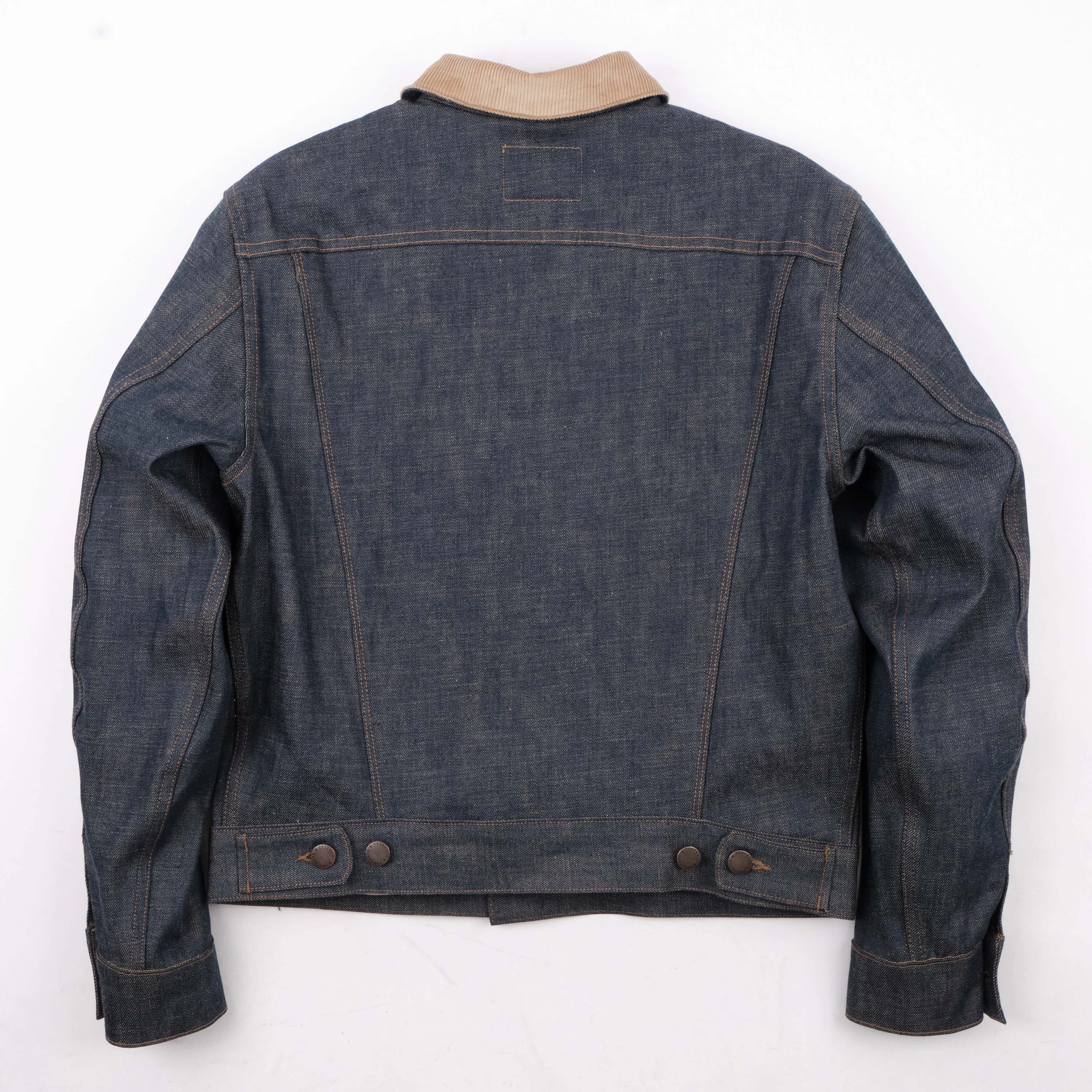 High Low 13 Ounce Natural Indigo Jacket - Image 14