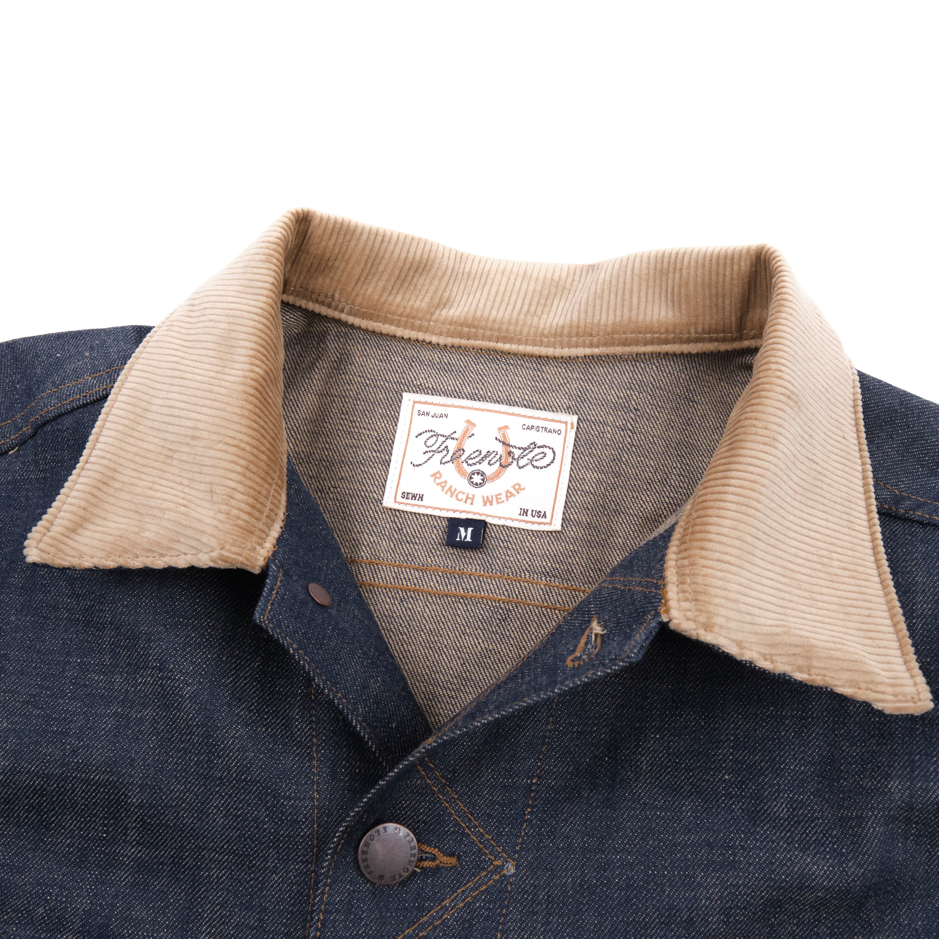 High Low 13 Ounce Natural Indigo Jacket - Image 3