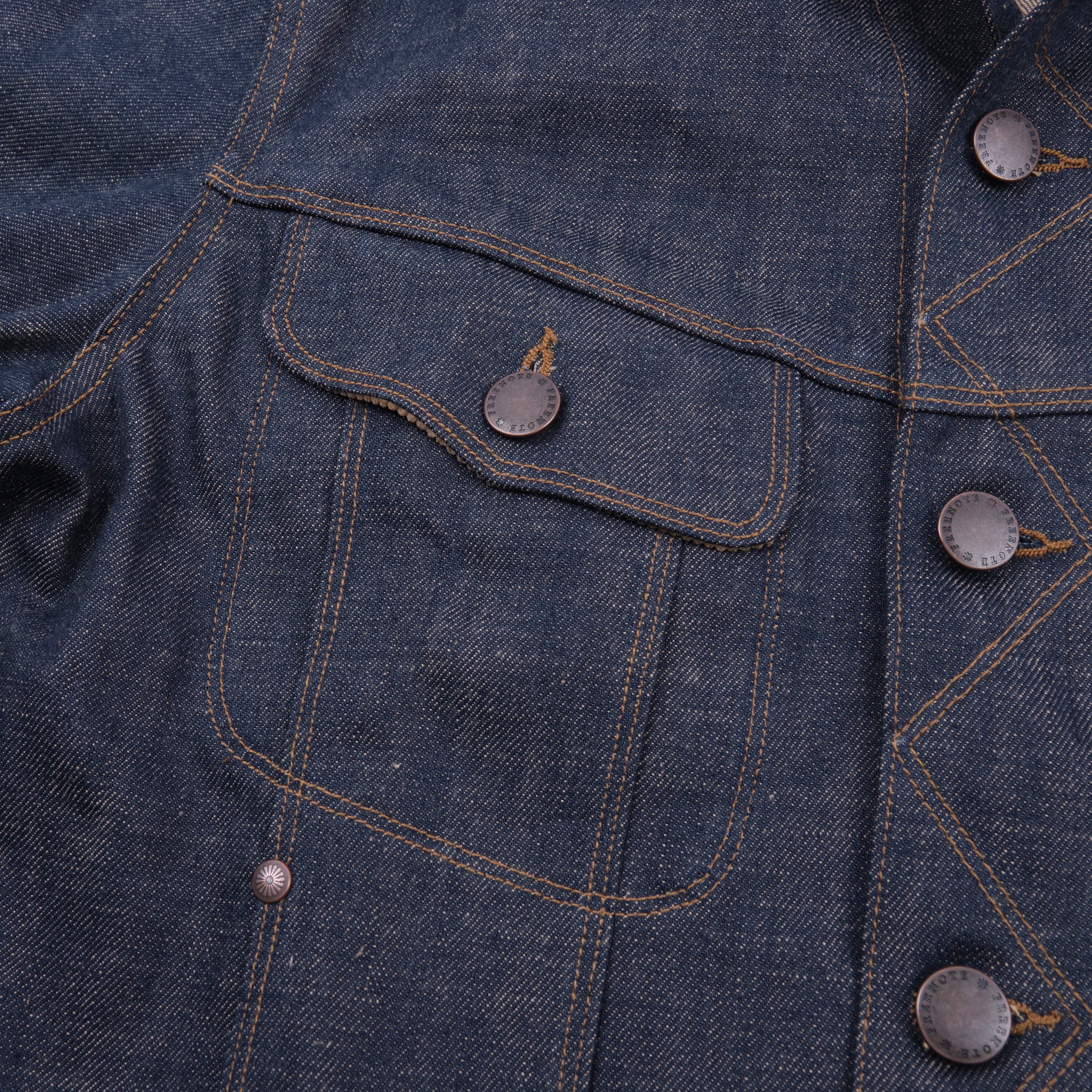 High Low 13 Ounce Natural Indigo Jacket - Image 4