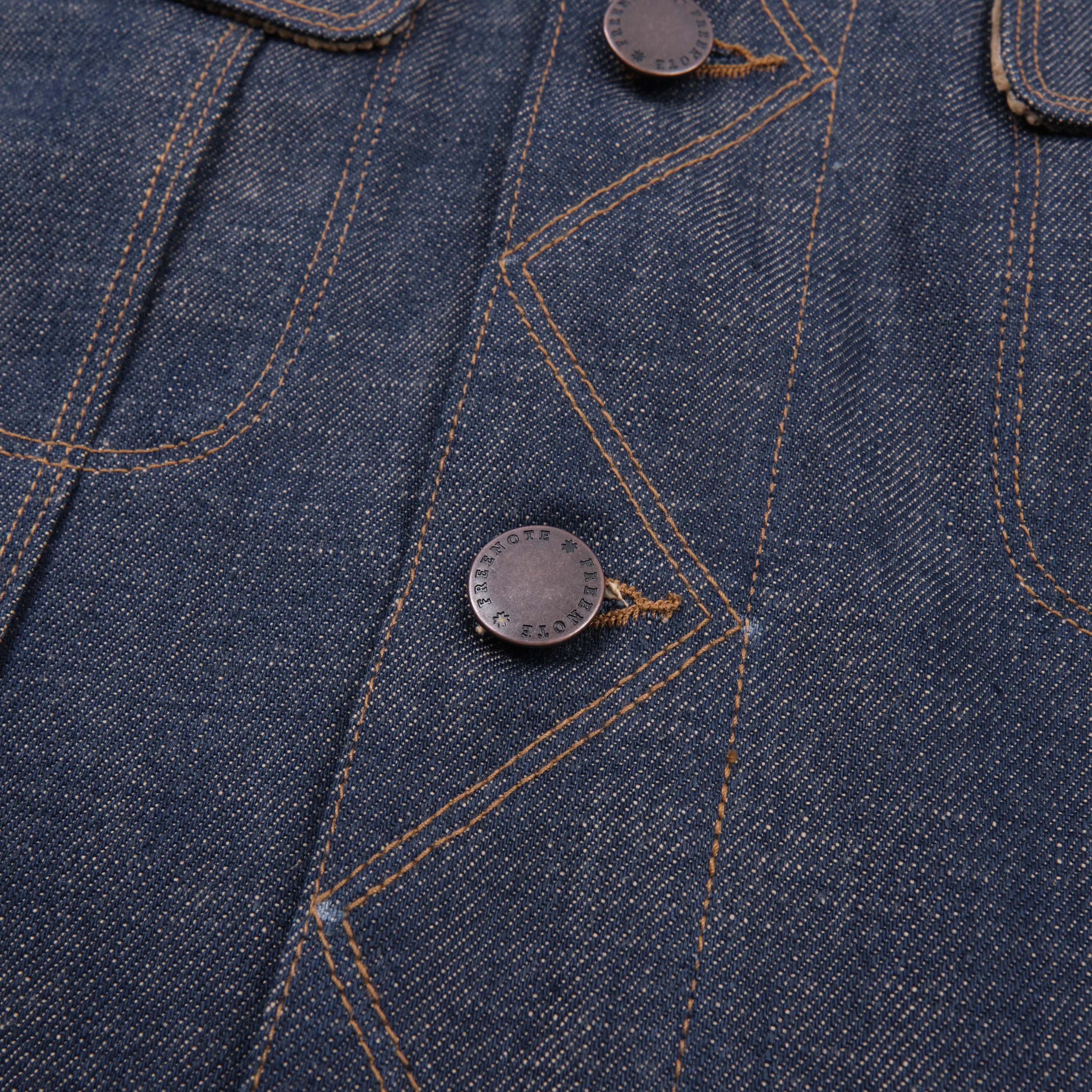 High Low 13 Ounce Natural Indigo Jacket - Image 5