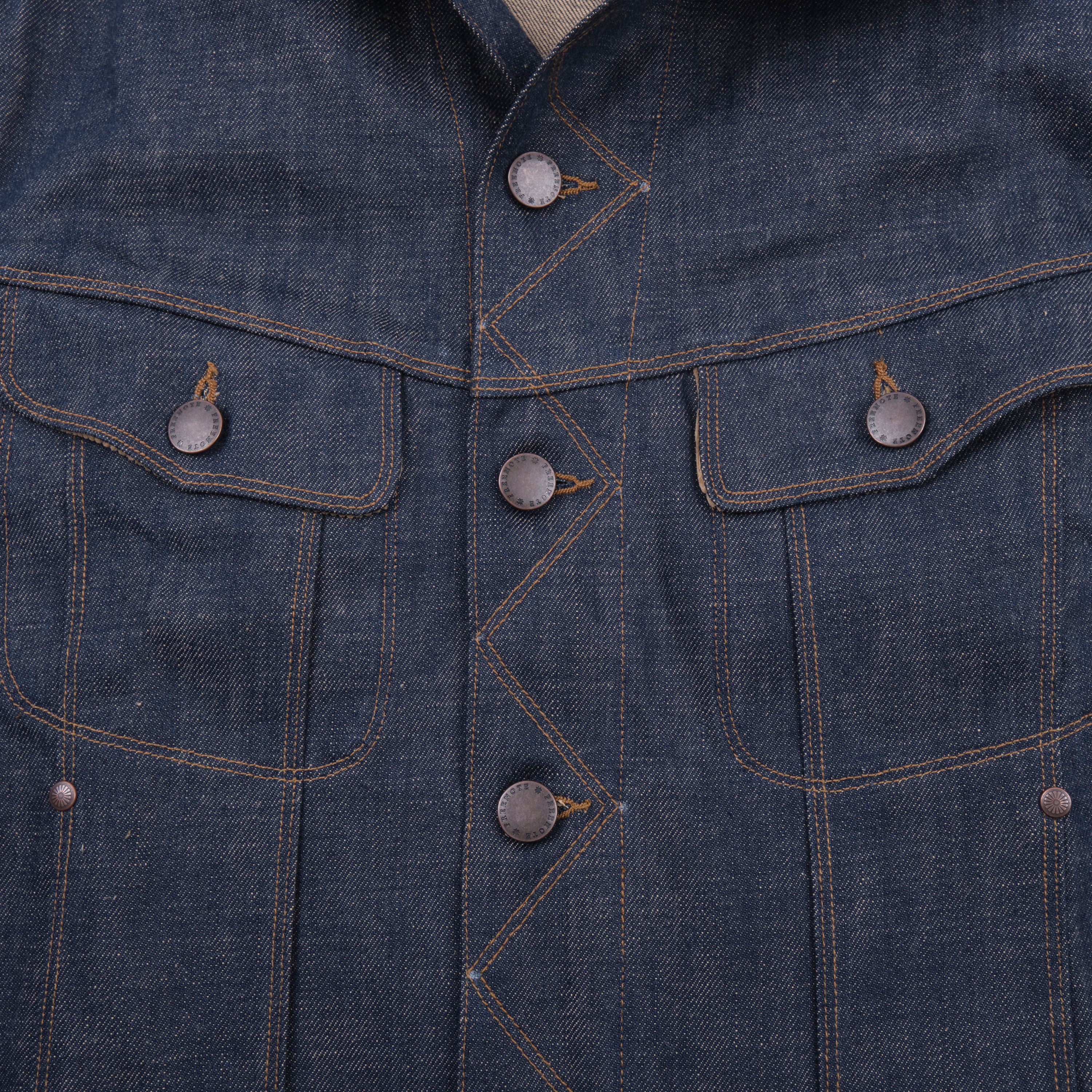 High Low 13 Ounce Natural Indigo Jacket - Image 6