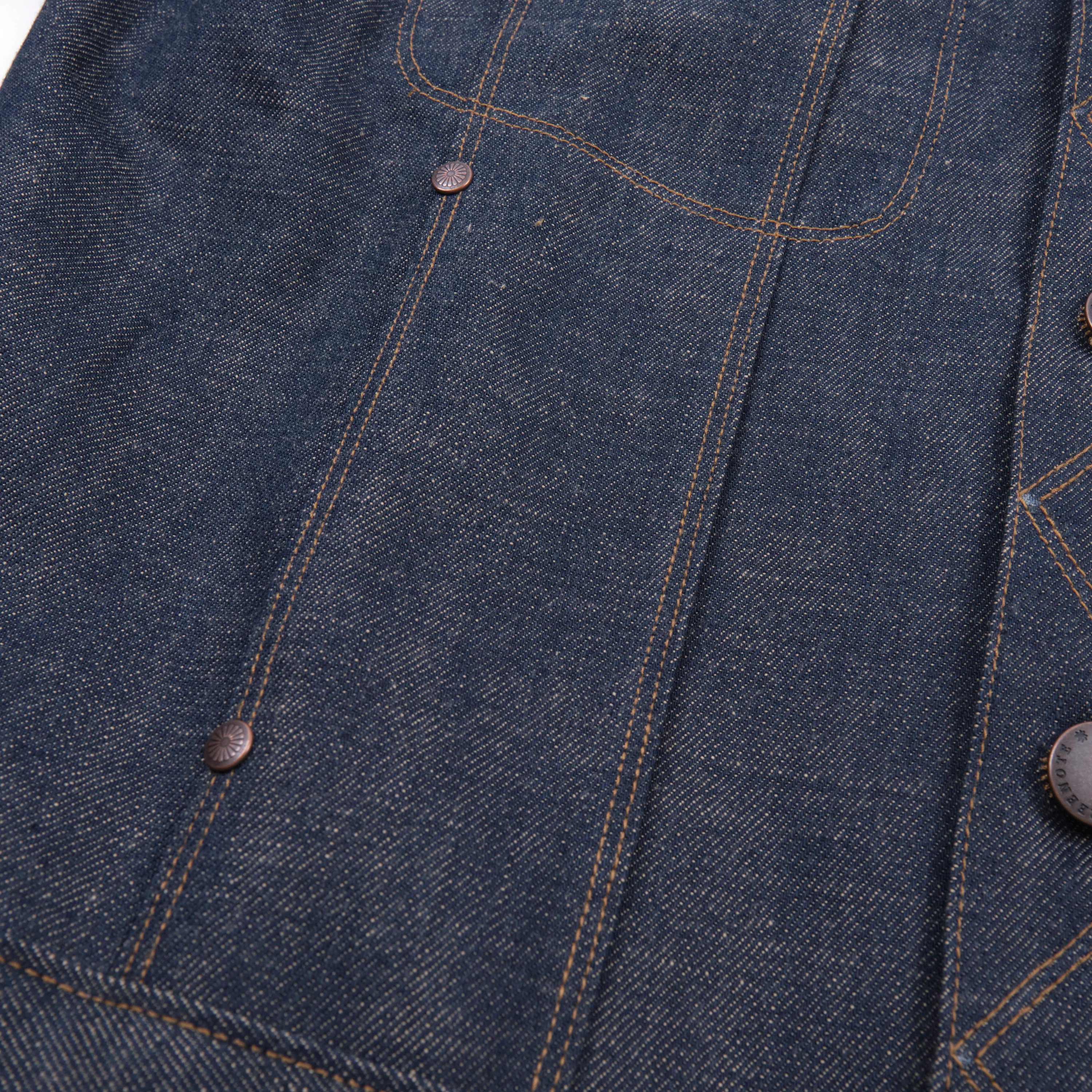 High Low 13 Ounce Natural Indigo Jacket - Image 8