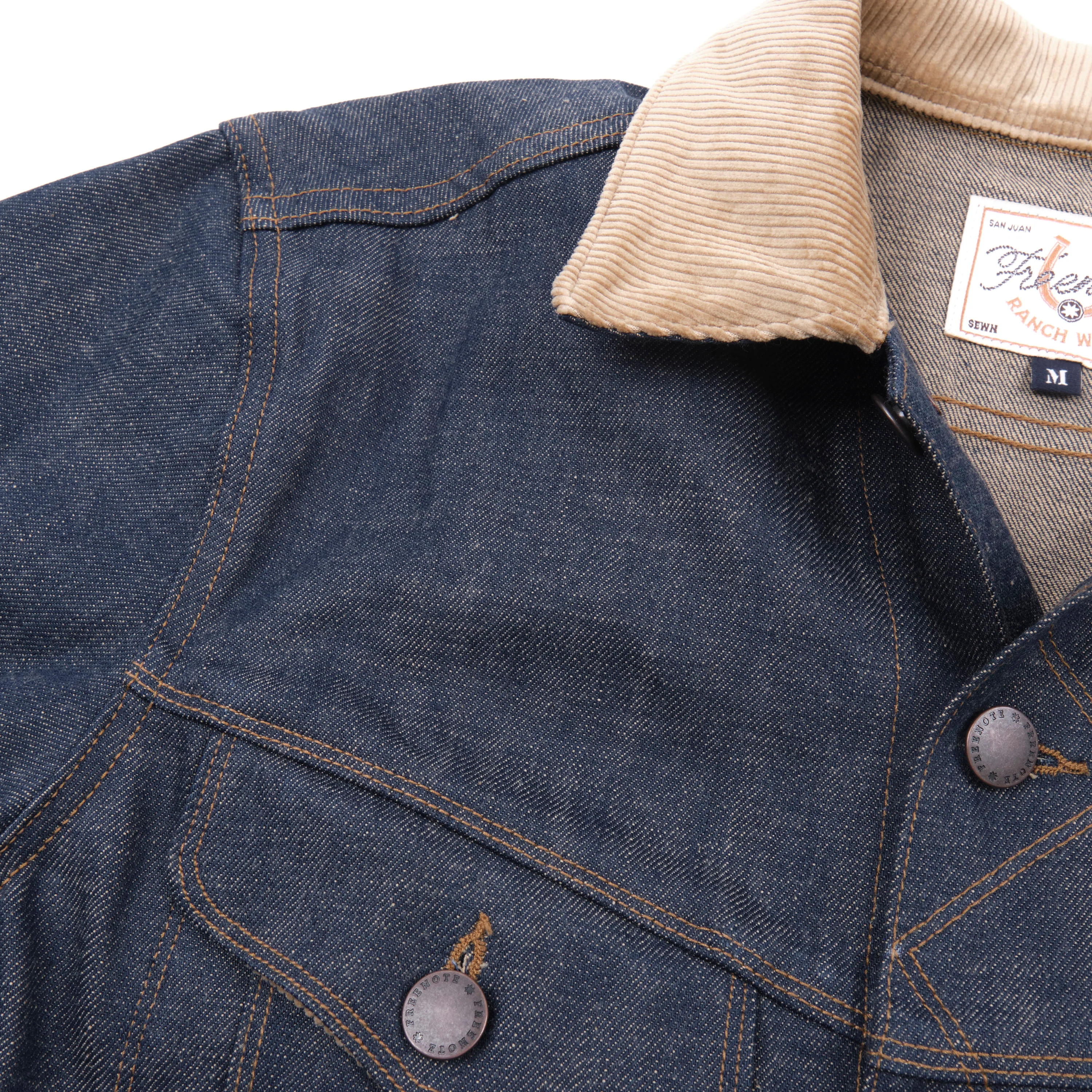 High Low 13 Ounce Natural Indigo Jacket - Image 9