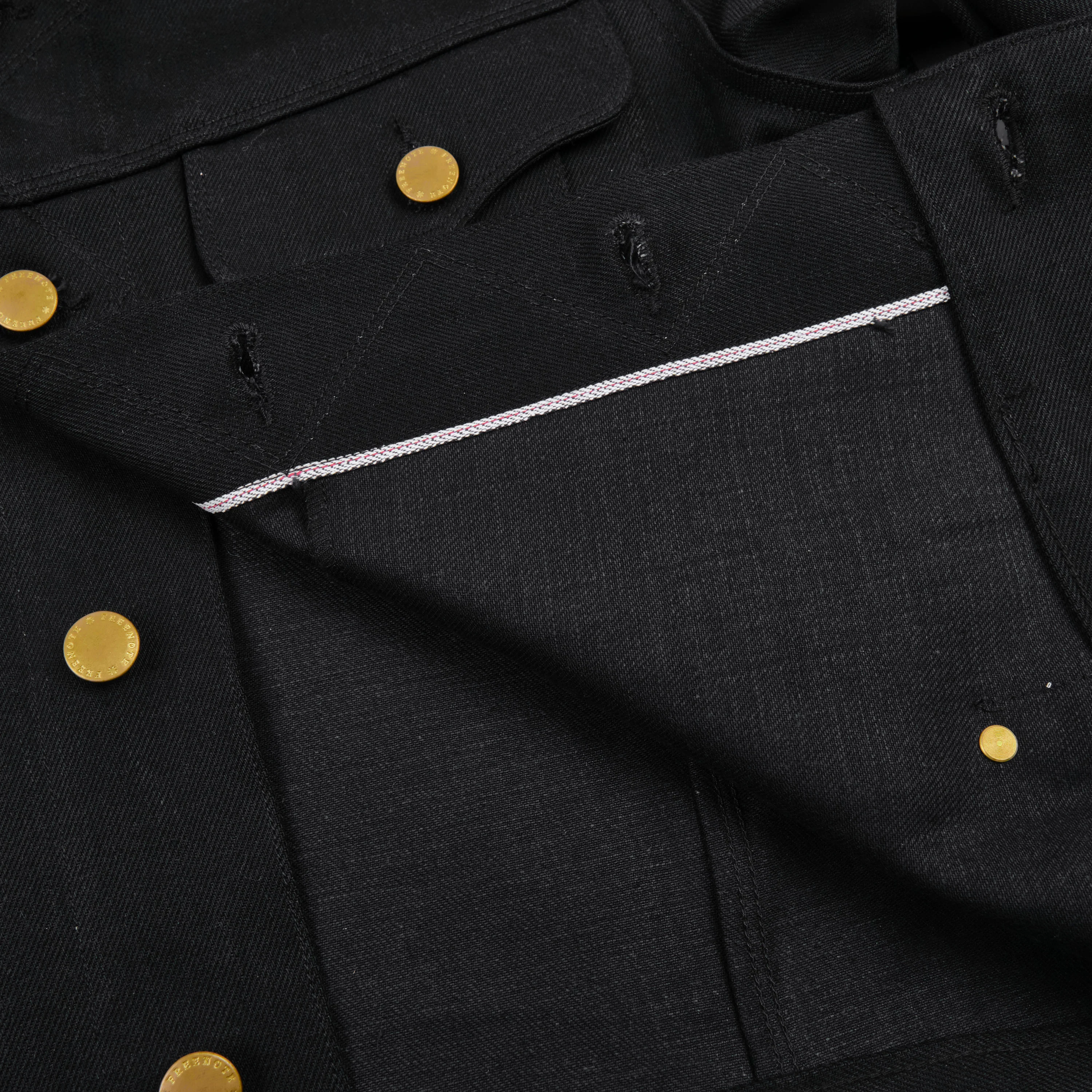 High Low 14 Ounce Black Denim - Image 13