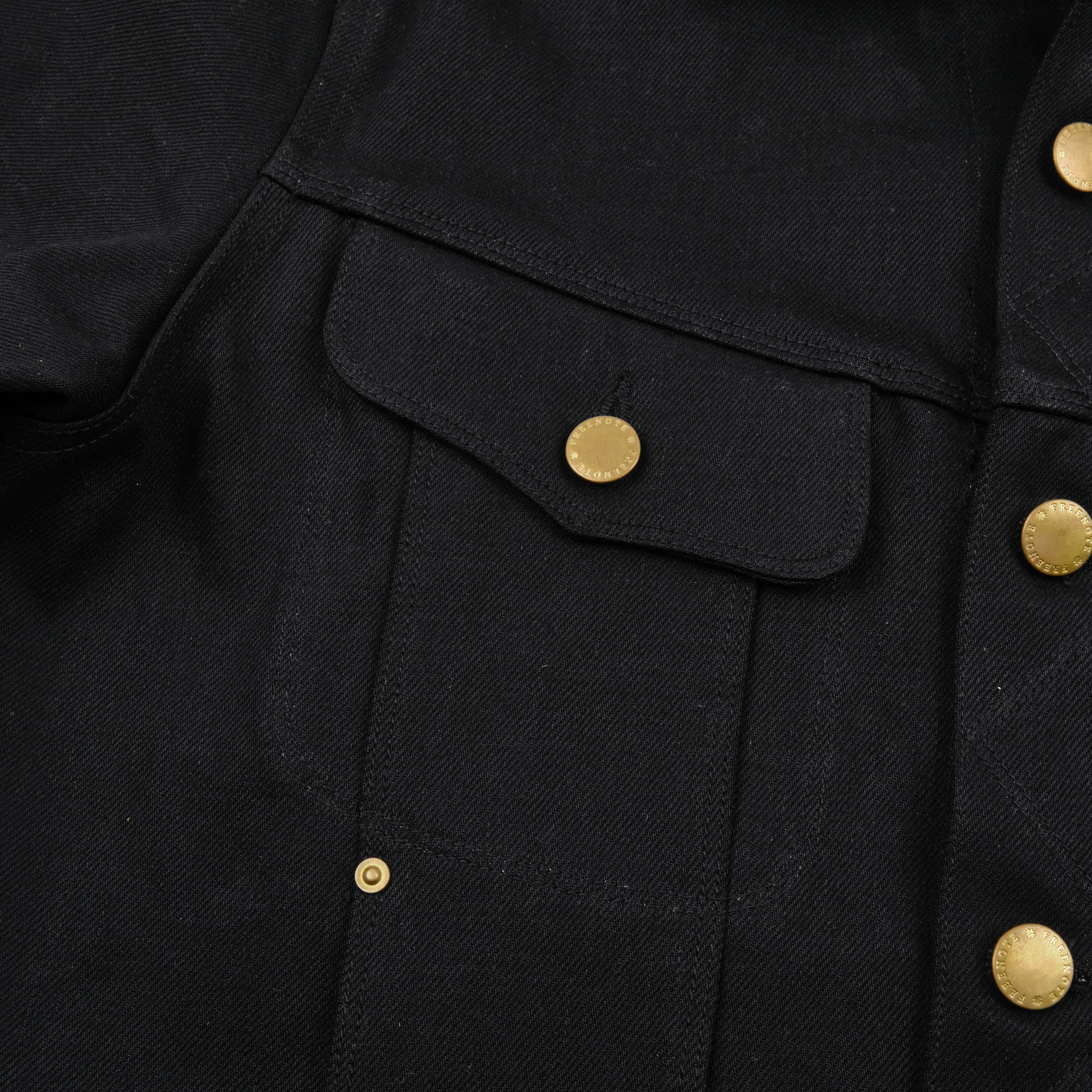 High Low 14 Ounce Black Denim - Image 4