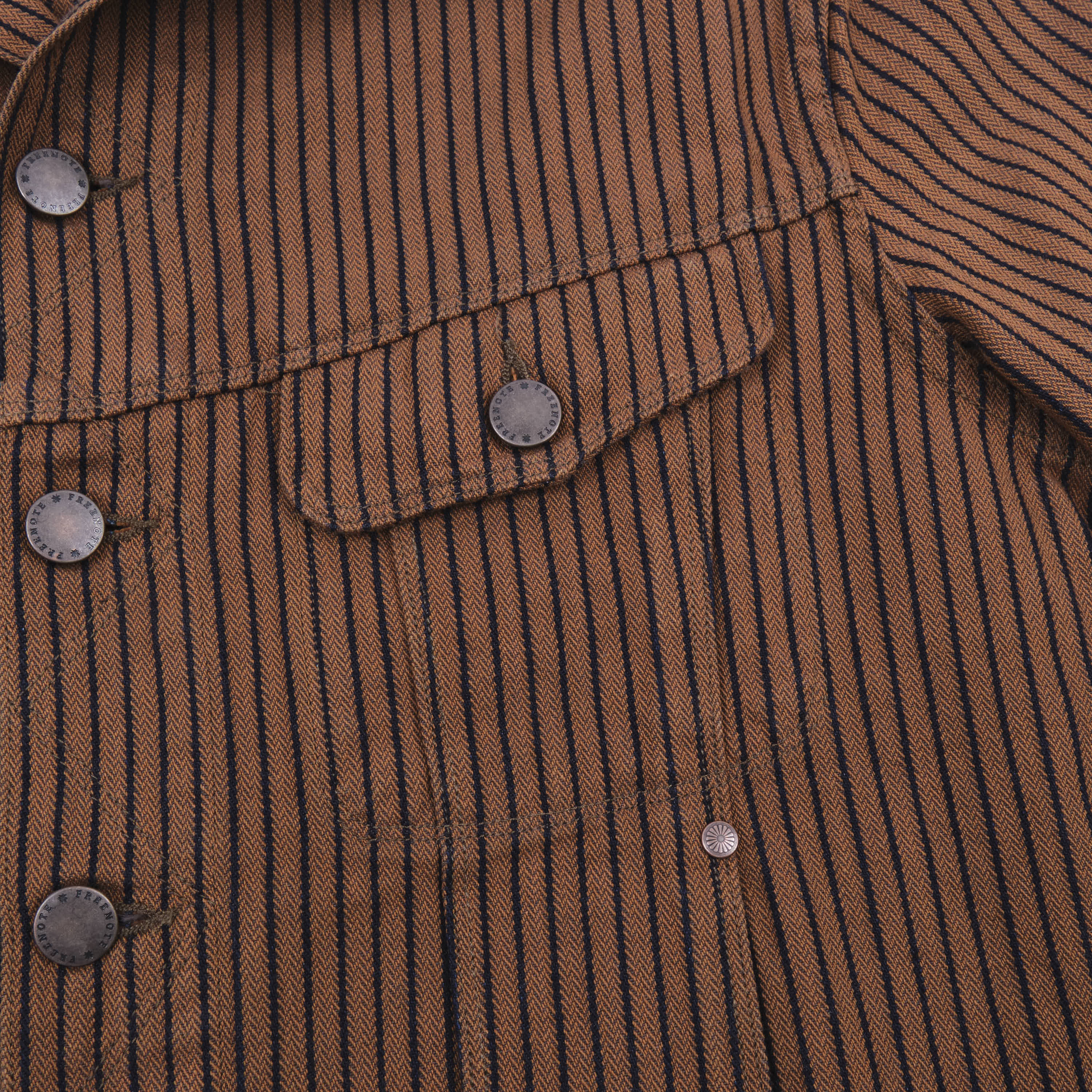 High Low Brown Herringbone Dobby Jacket - Image 5
