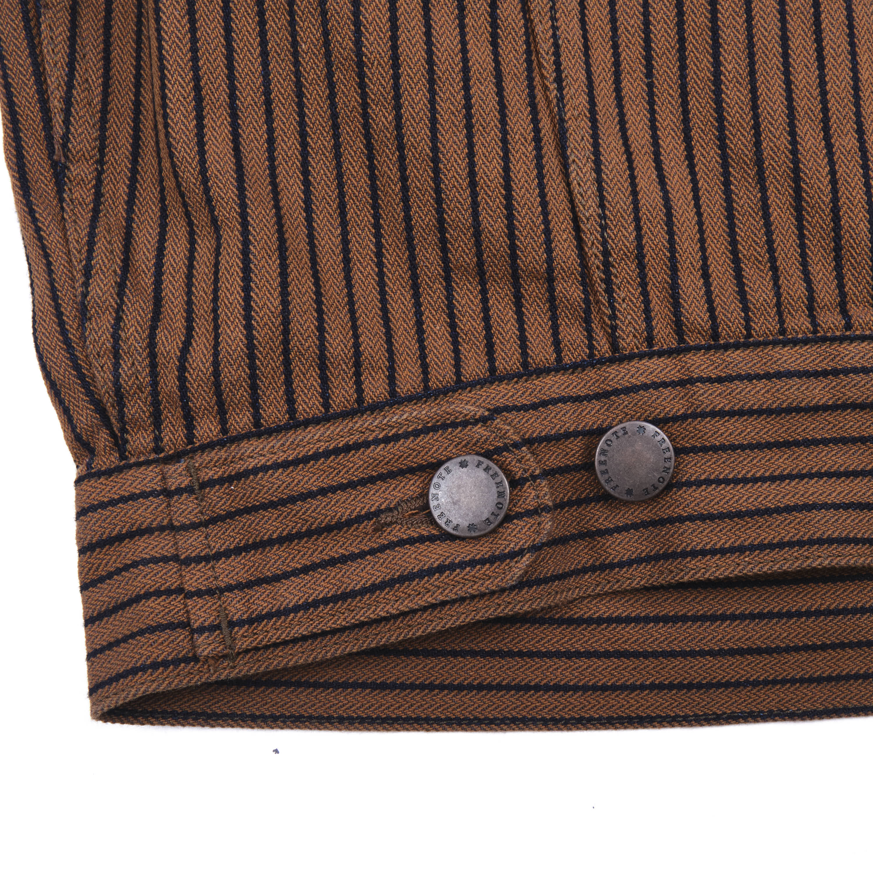 High Low Brown Herringbone Dobby Jacket - Image 9