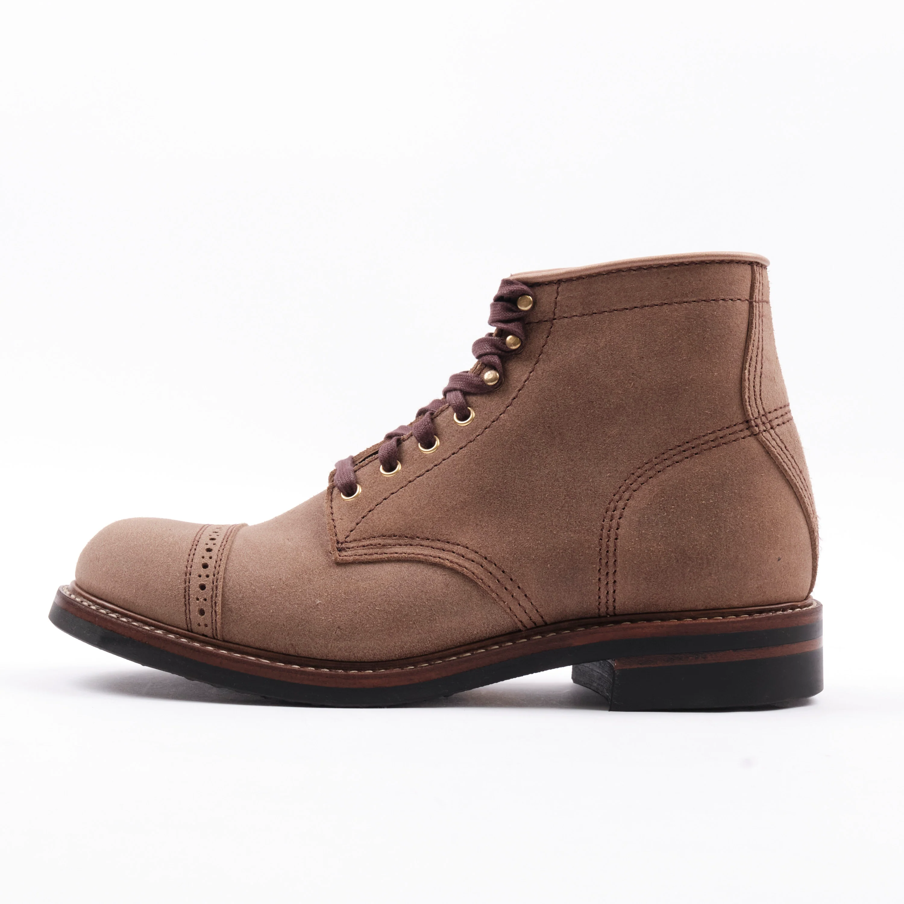 John Lofgren Combat Boots Natural CXL Roughout - Image 3