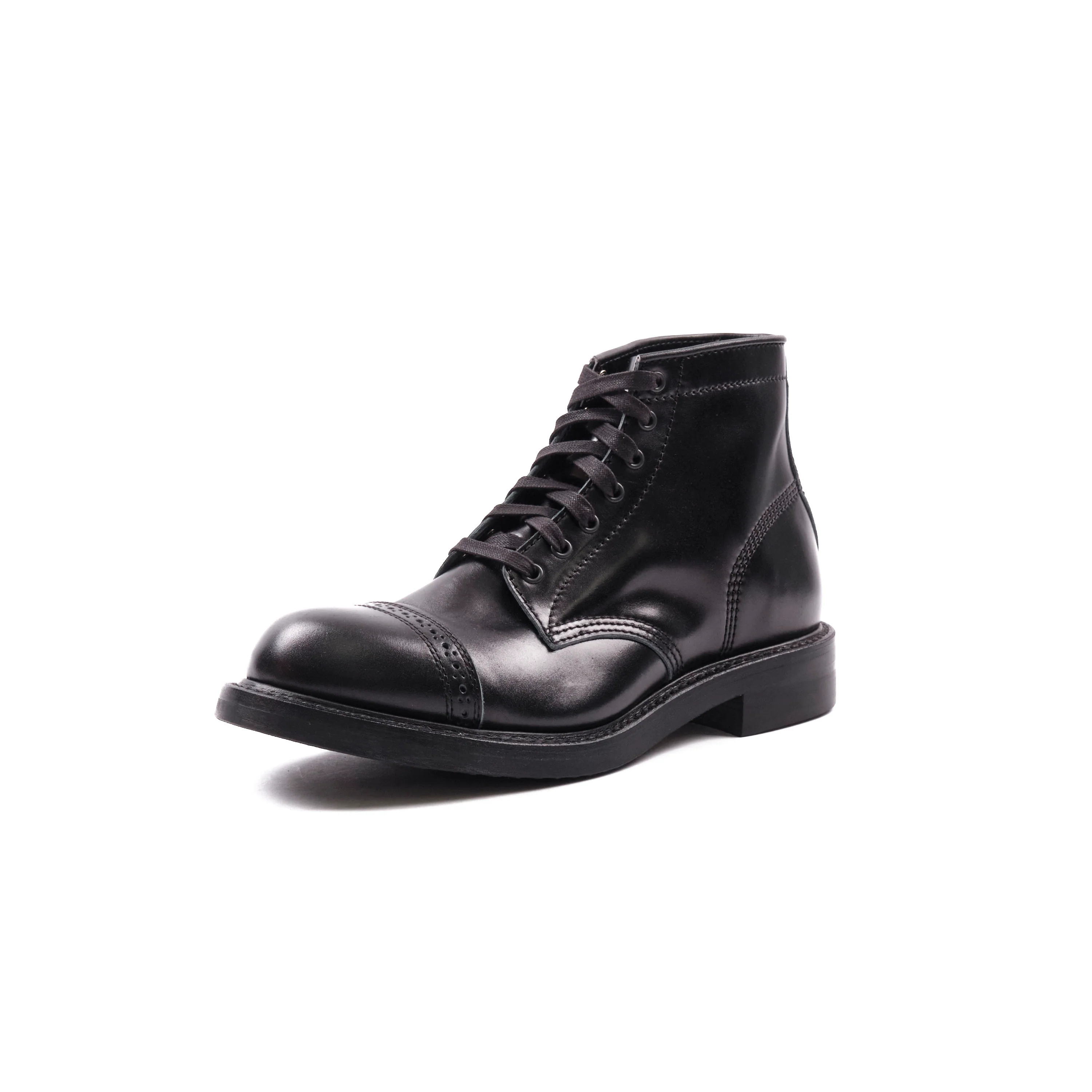 John Lofgren Combat Boots - Shinki Black Shell Cordovan - Black Ops - Image 3