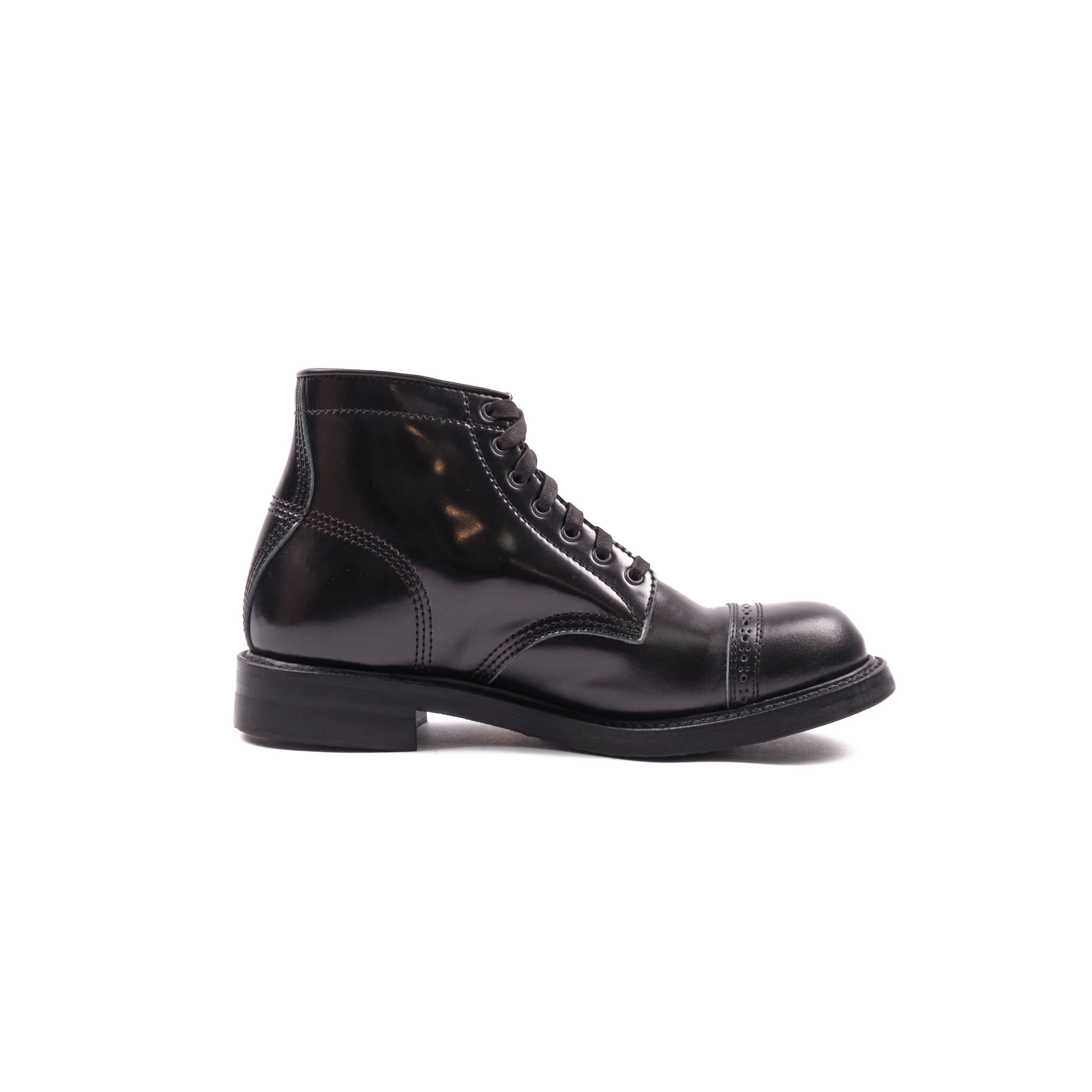 John Lofgren Combat Boots - Shinki Black Shell Cordovan - Black Ops - Image 5