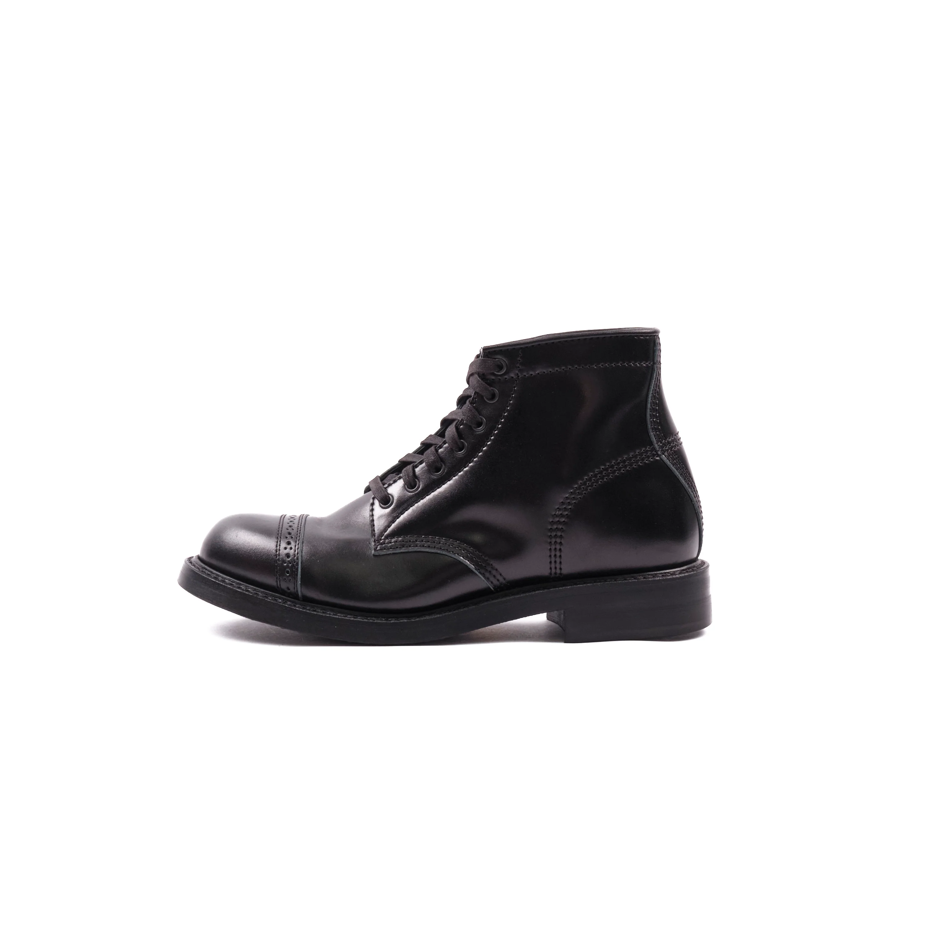 John Lofgren Combat Boots - Shinki Black Shell Cordovan - Black Ops - Image 6