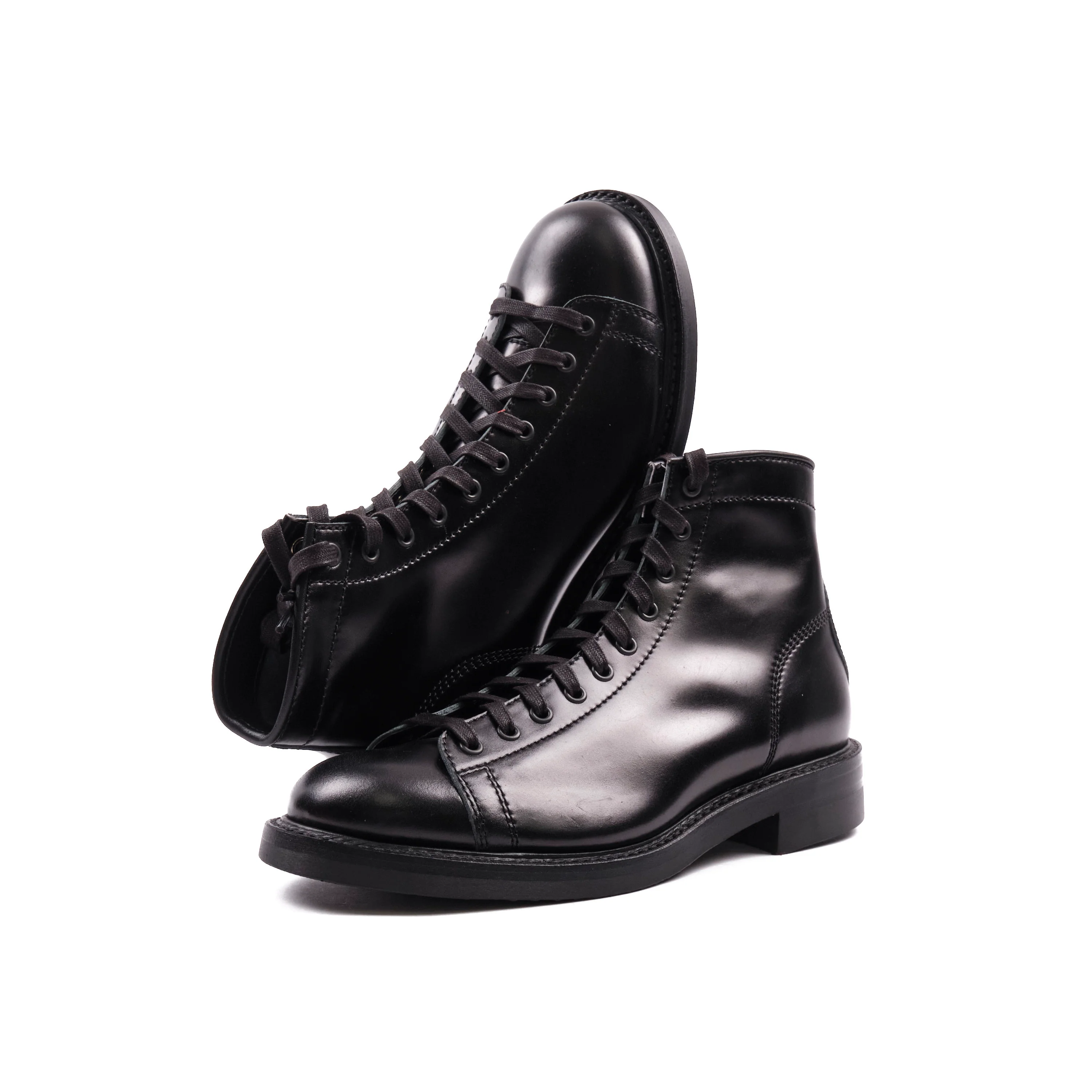 John Lofgren Monkey Boots - Shinki Black Shell Cordovan - Black Ops - Image 2