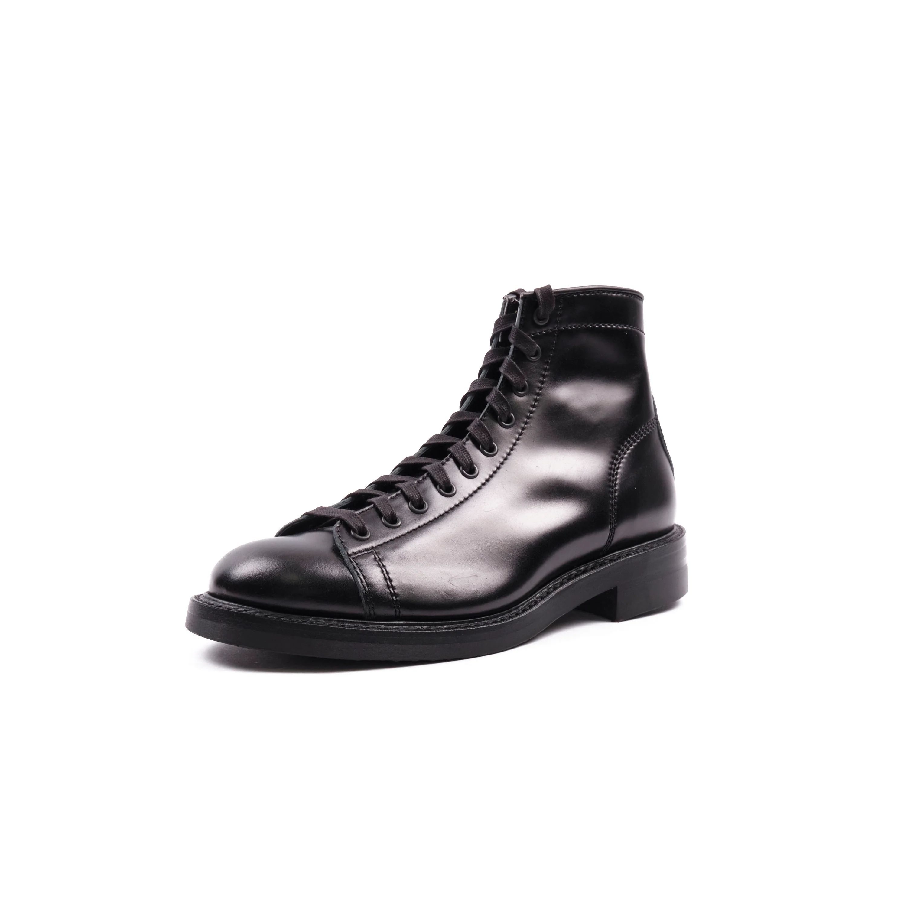 John Lofgren Monkey Boots - Shinki Black Shell Cordovan - Black Ops - Image 3
