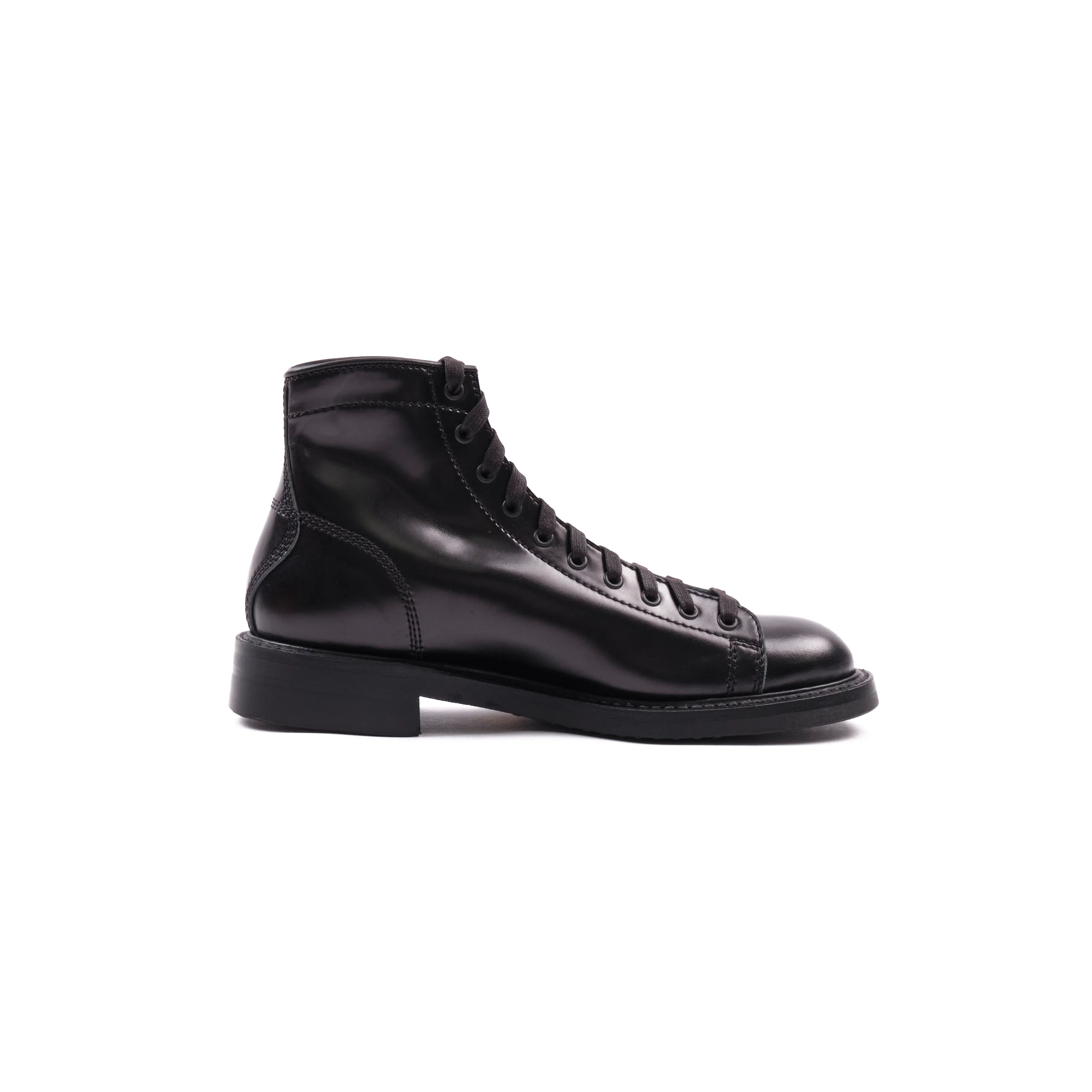 John Lofgren Monkey Boots - Shinki Black Shell Cordovan - Black Ops - Image 5